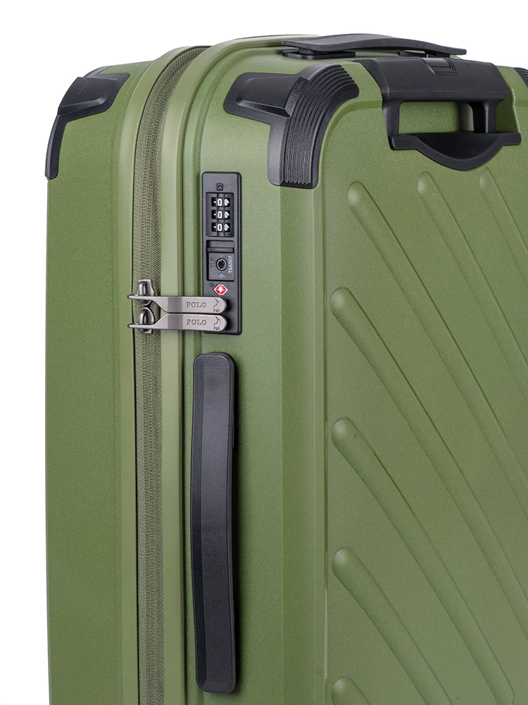 Sport Hard Shell Carry On Trolley Case - Green - Image 8