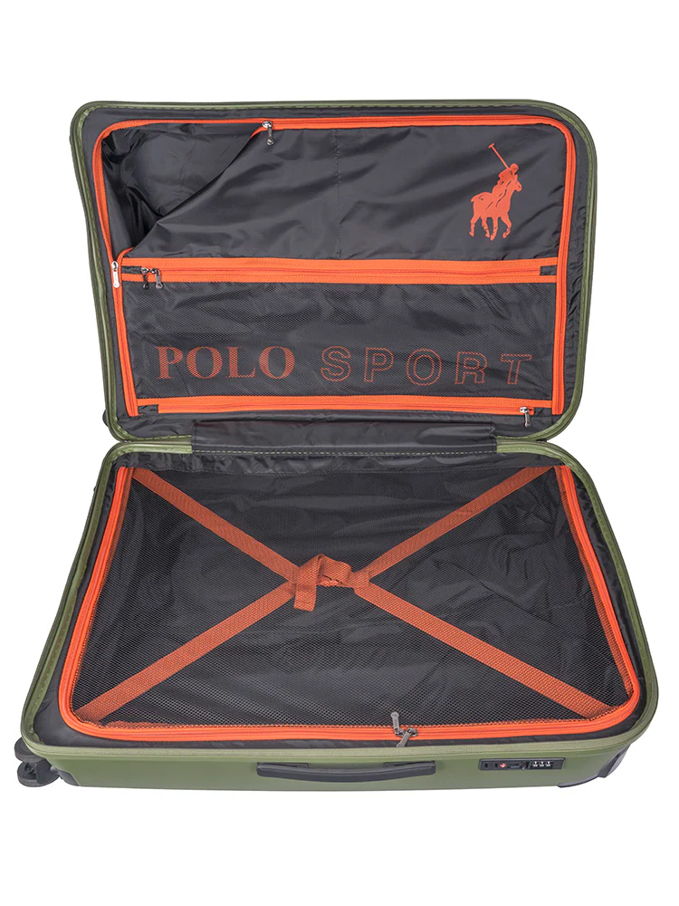 Sport Hard Shell Large Trolley Case - Green - Image 2