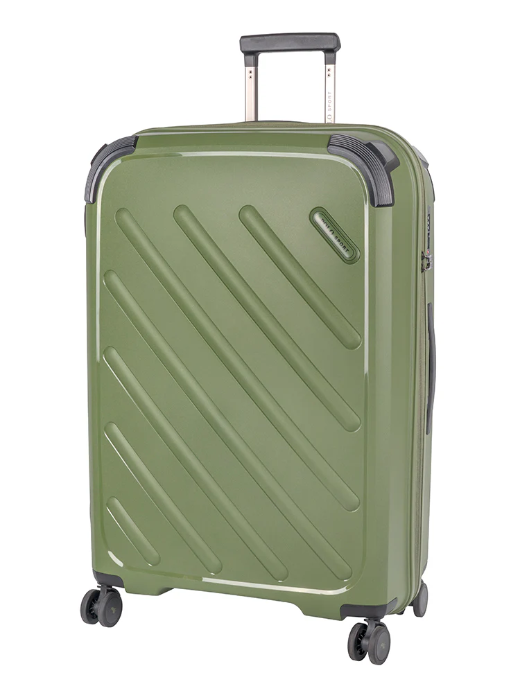 Sport Hard Shell Large Trolley Case - Green - Image 4