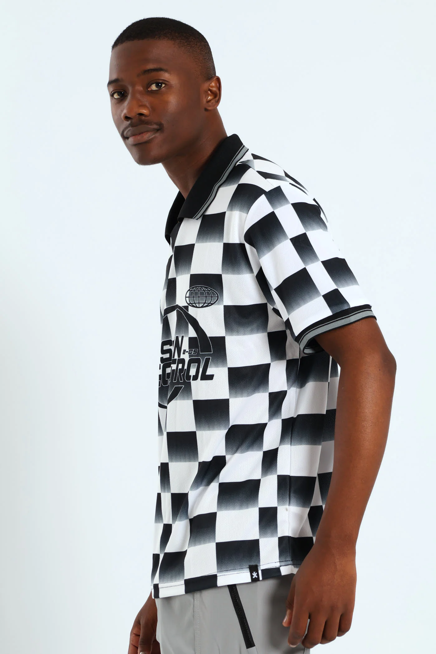 Check Sport Jersey Golfer - White - Image 2