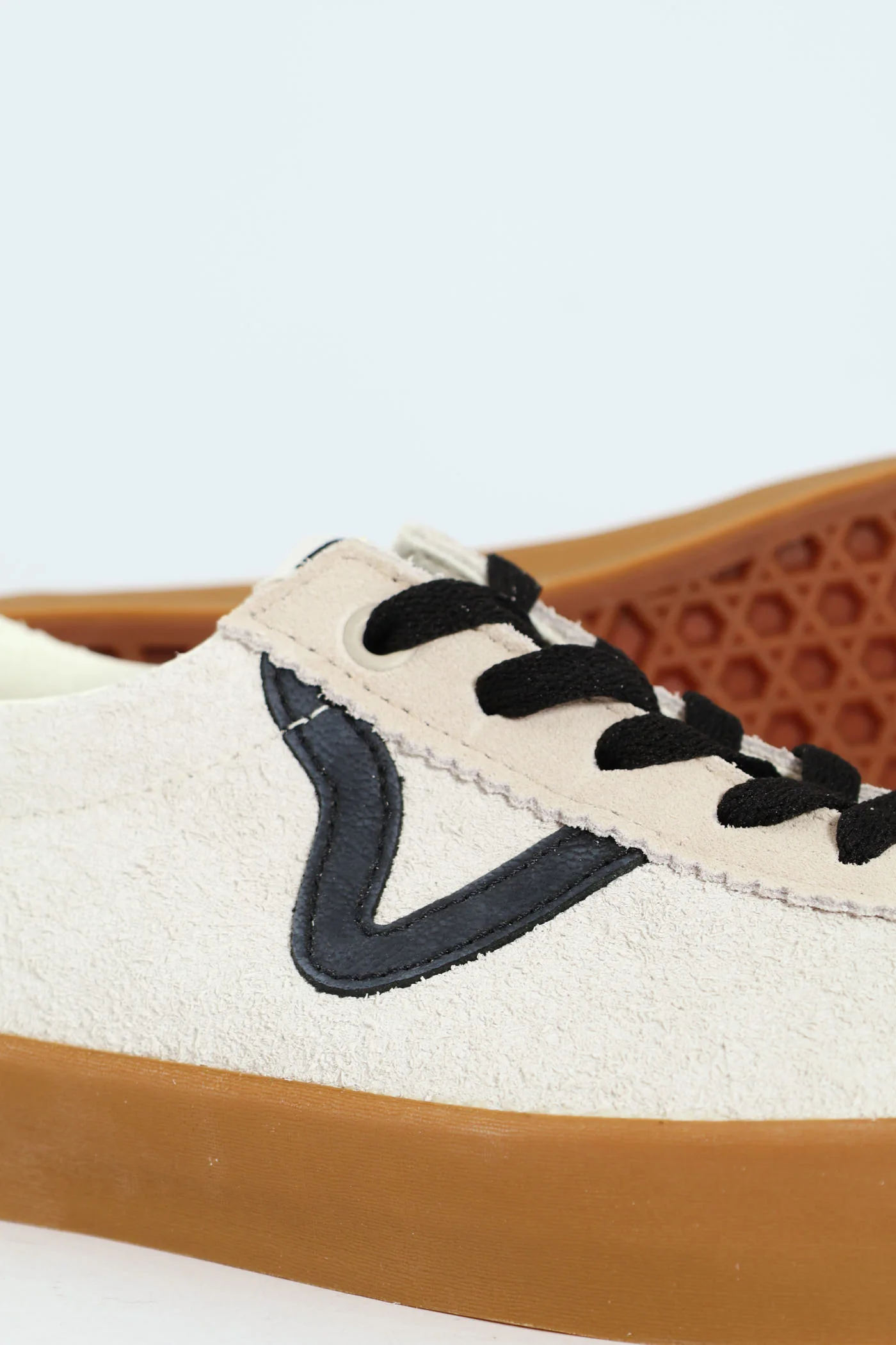 Sport Low Vulcanised Lace Up Sneaker - Off White - Image 7