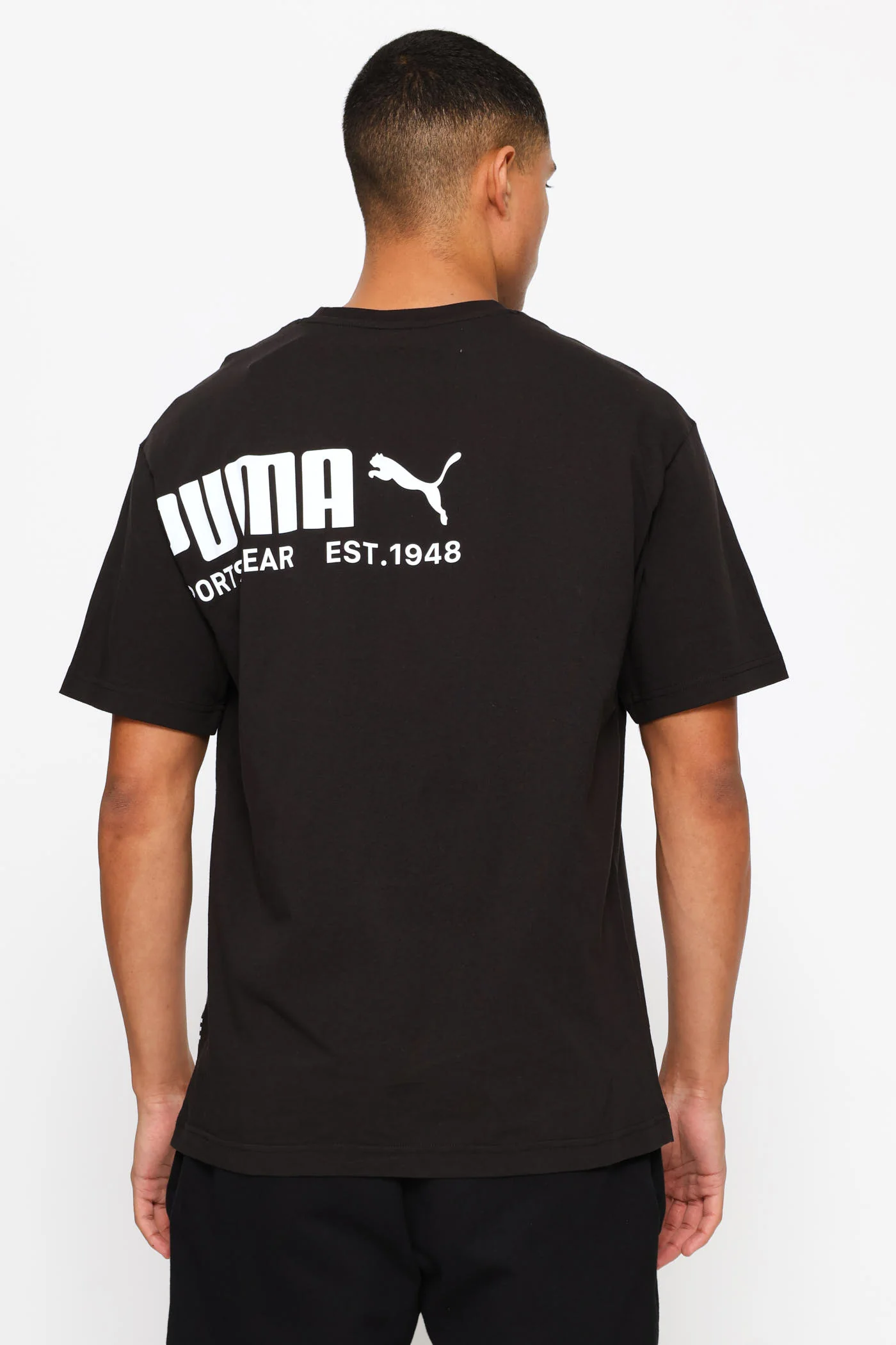 Sport Relaxed Graphic Tee - Black - Image 2