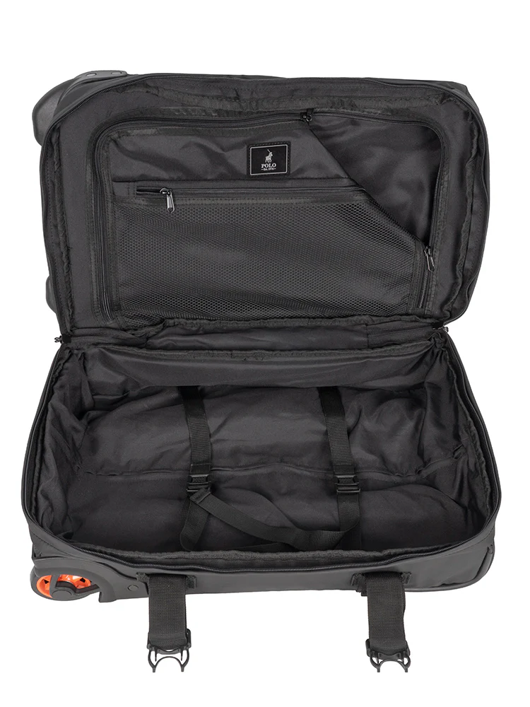 Sport Trolley Duffle-Carry On Bag - Black - Image 2