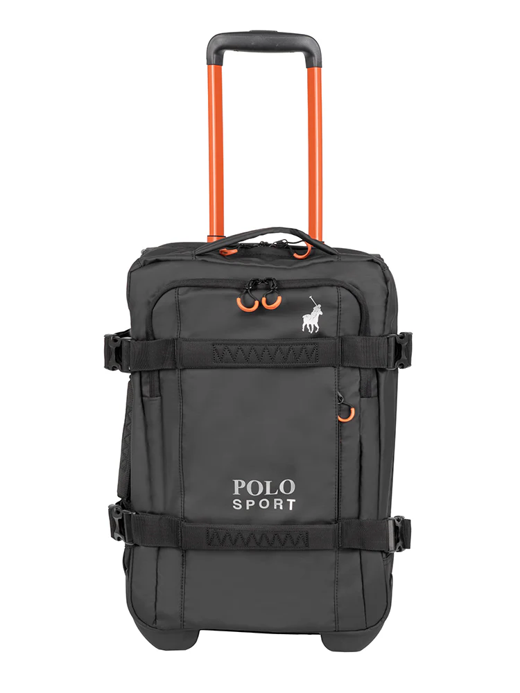 Sport Trolley Duffle-Carry On Bag - Black - Image 6