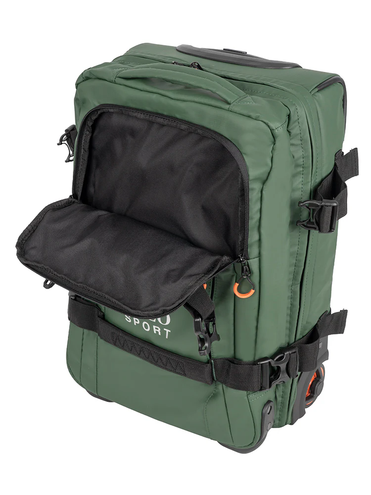 Sport Trolley Duffle-Carry On Bag - Green - Image 9