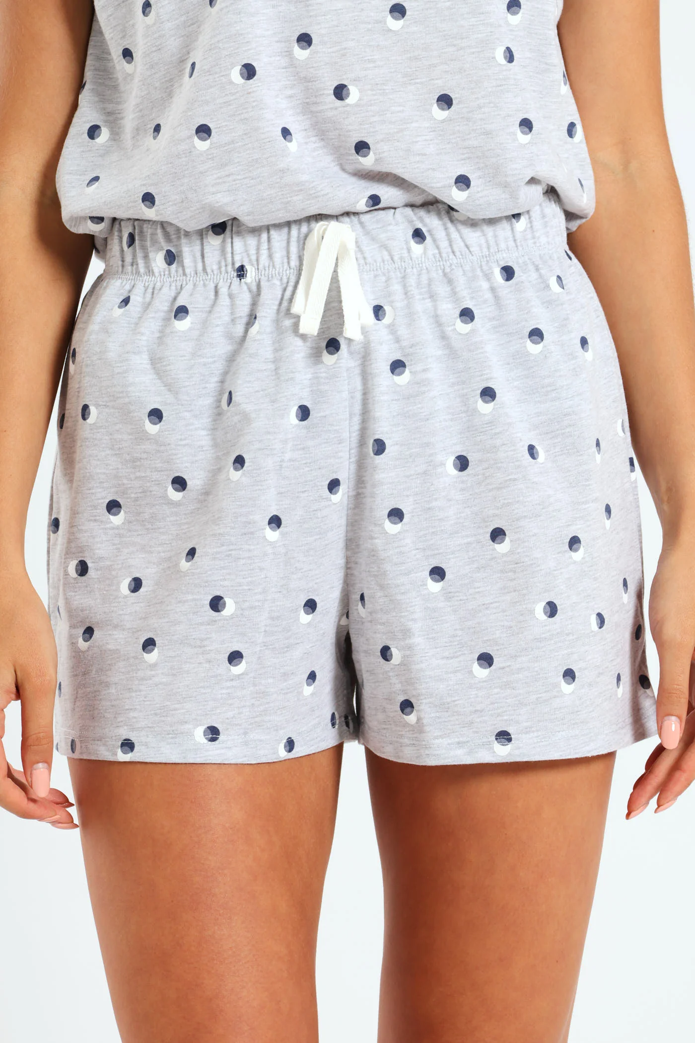 Spot Knit Short - Grey Melange - Image 2