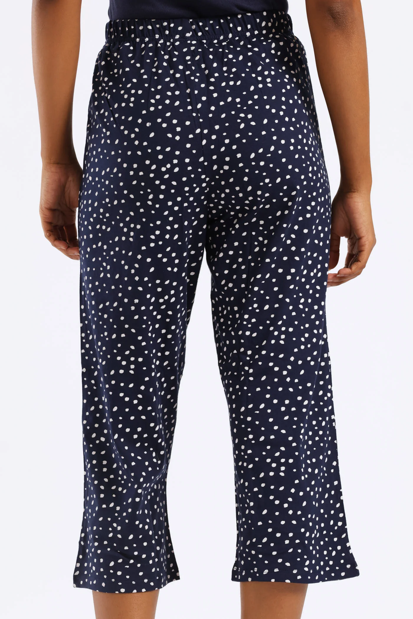 Spots Capri Pants - Navy - Image 4