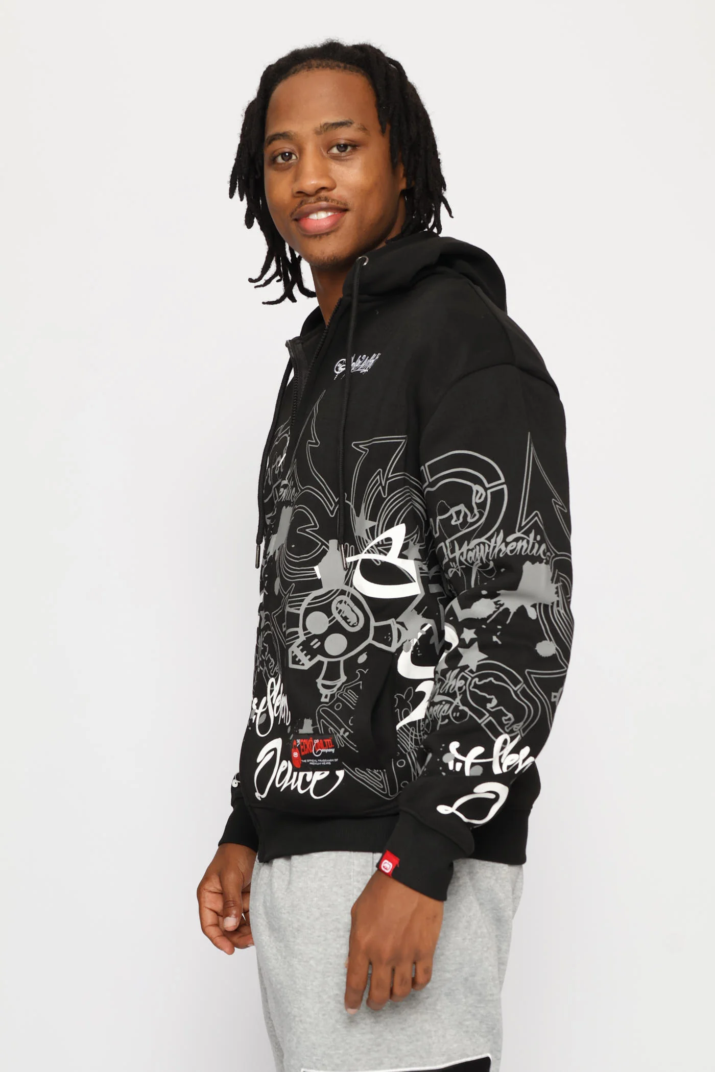 Spray Hoodie - Black - Image 4