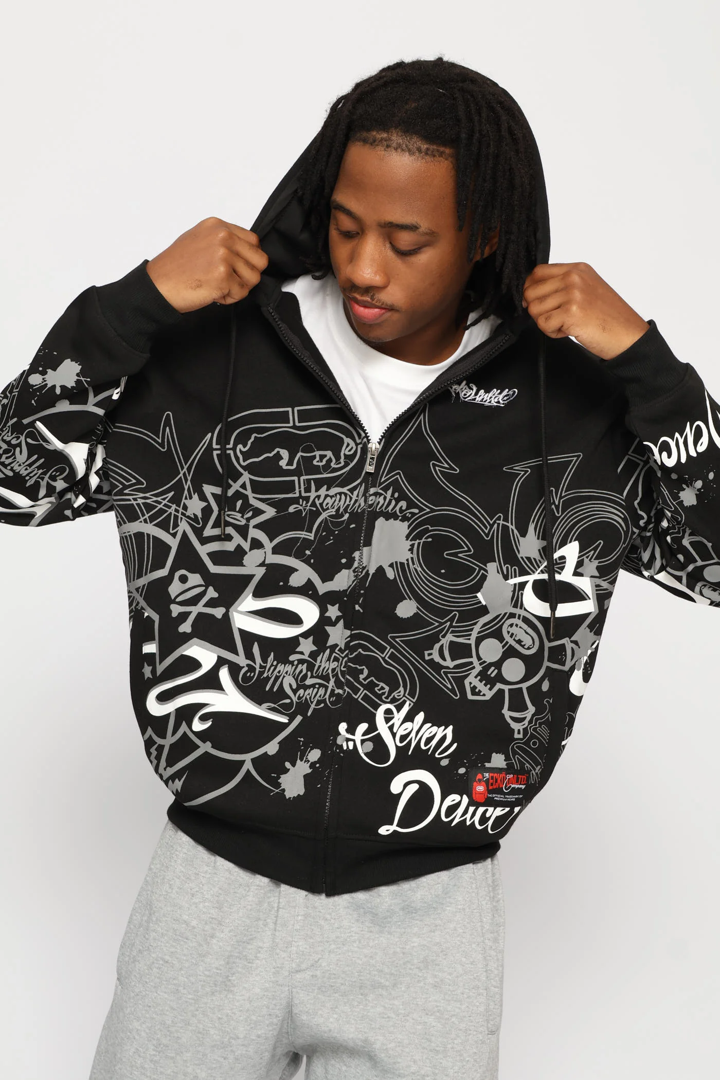 Spray Hoodie - Black - Image 5