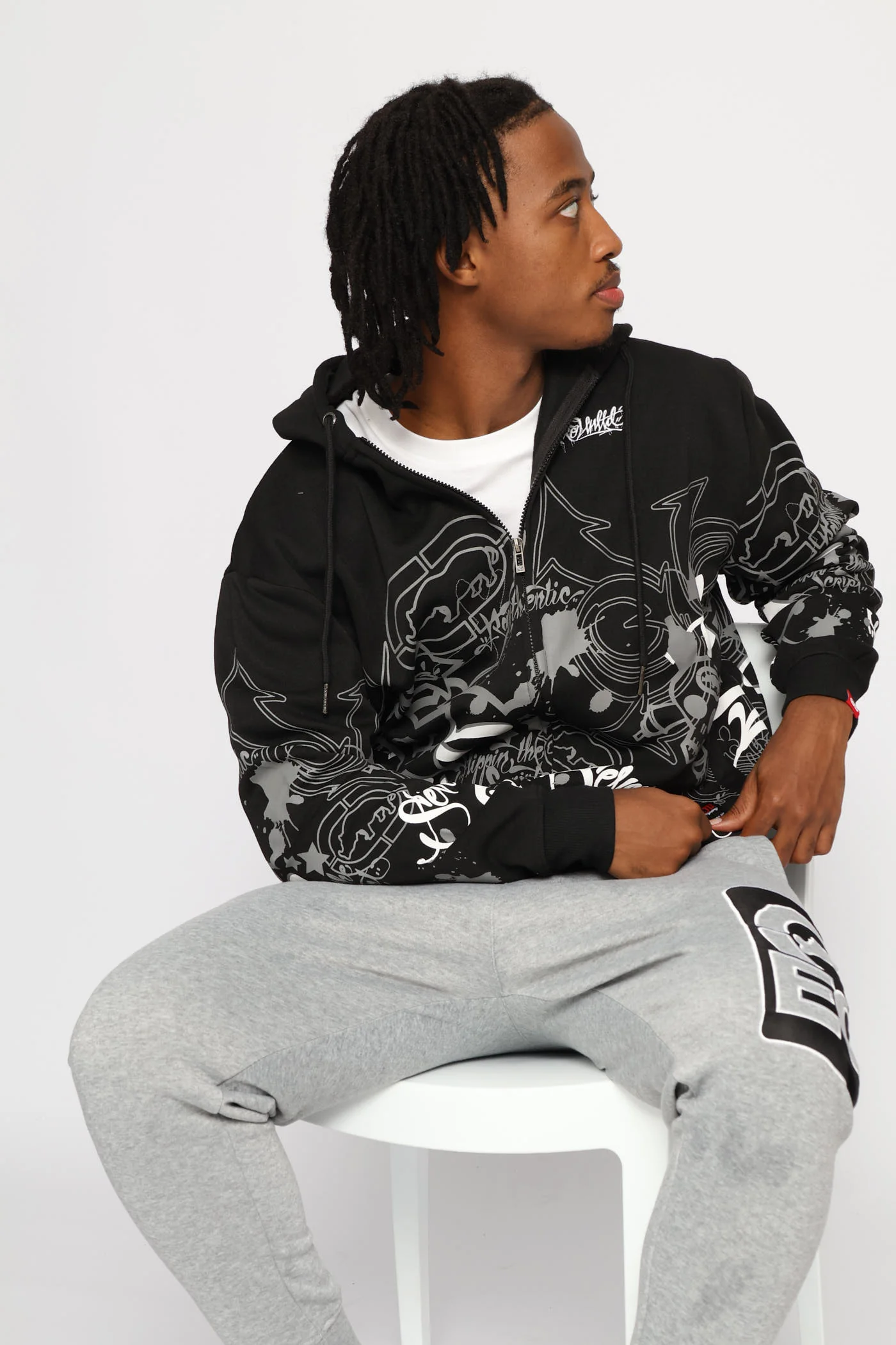 Spray Hoodie - Black - Image 6