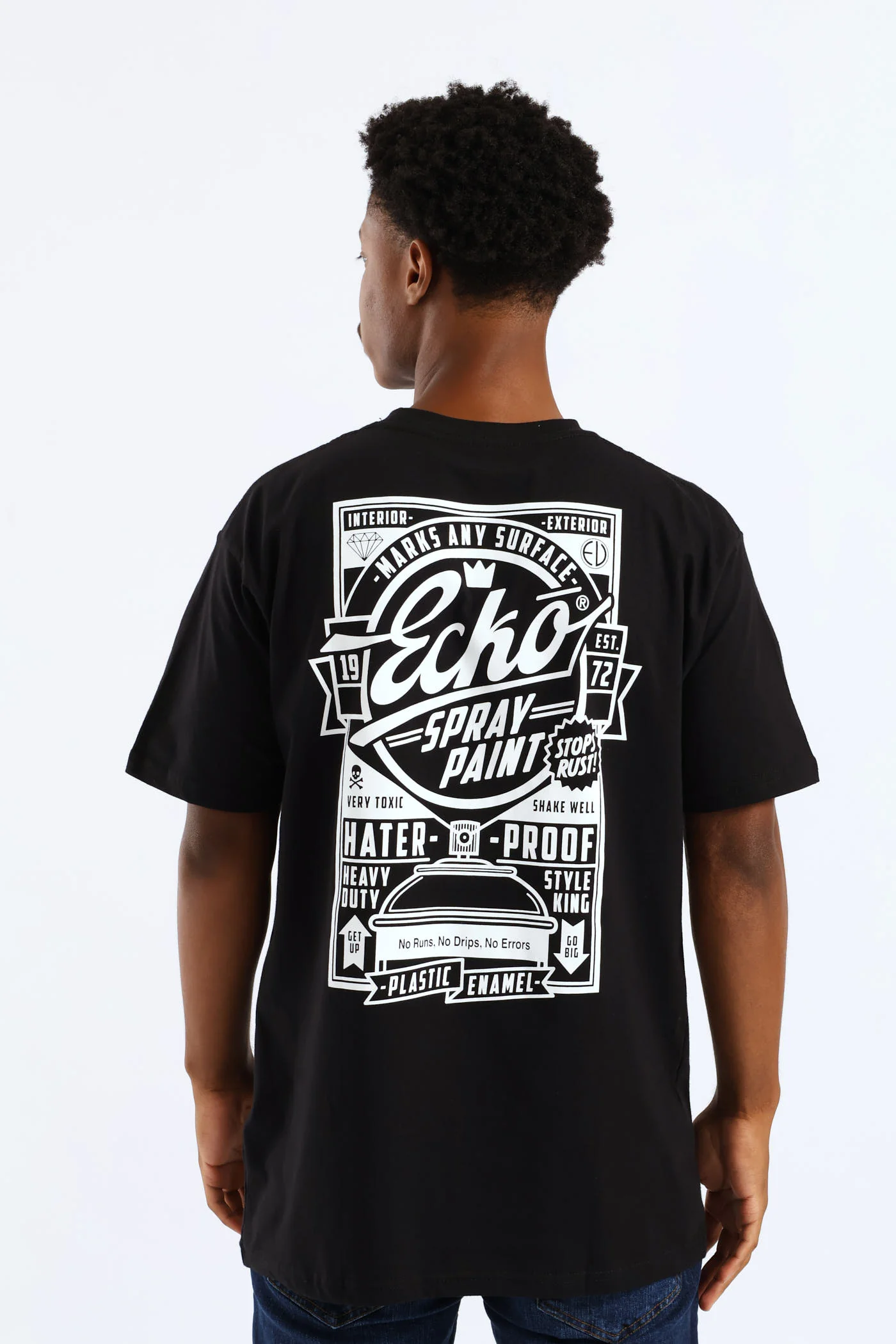 Spray Paint Tee - Black - Image 2