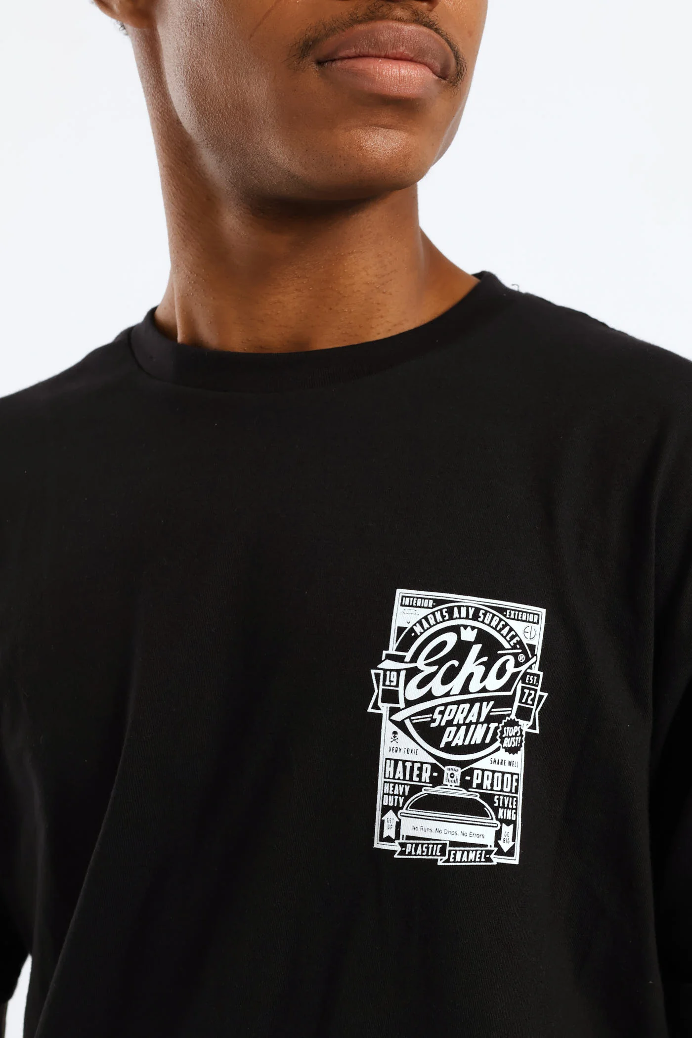 Spray Paint Tee - Black - Image 4
