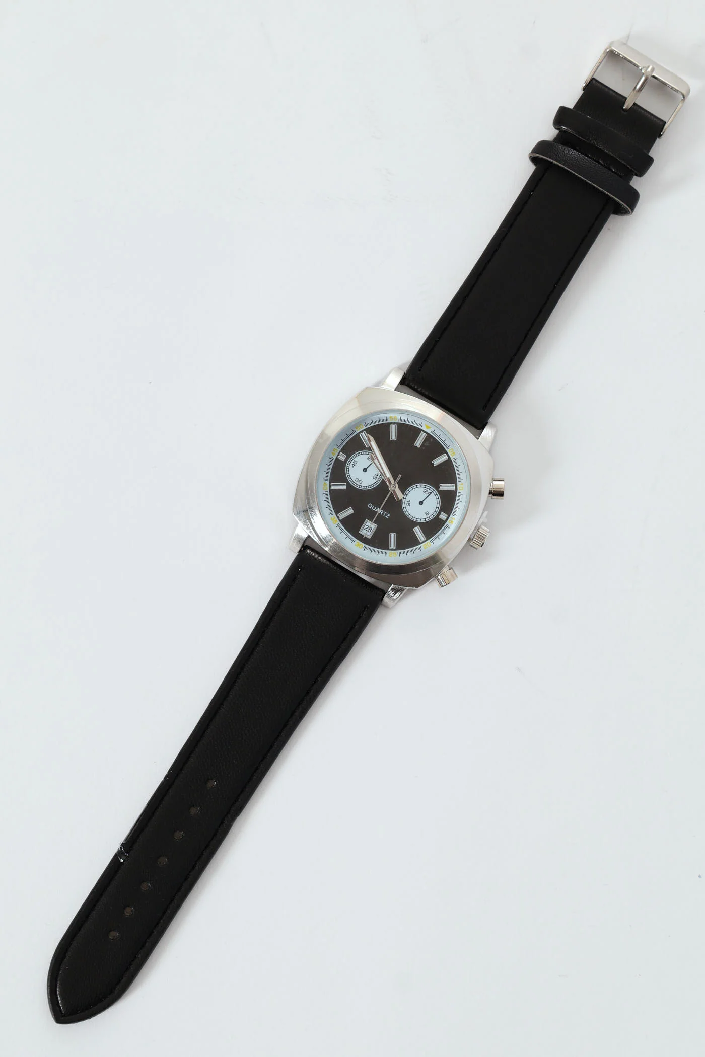 Square Face Watch - Black/Silver - Image 3