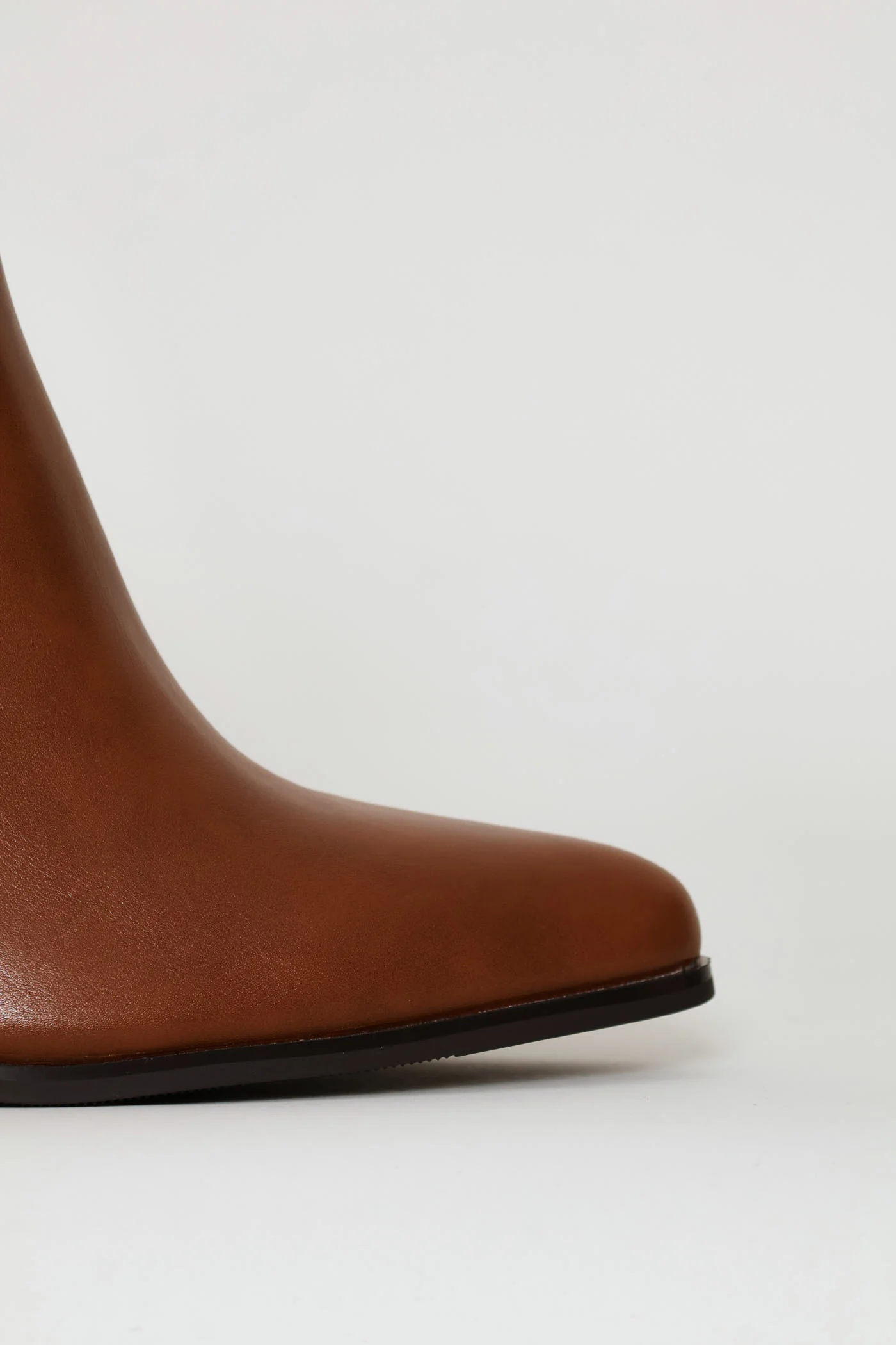 Square Heel Ankle Boot - Tan - Image 6
