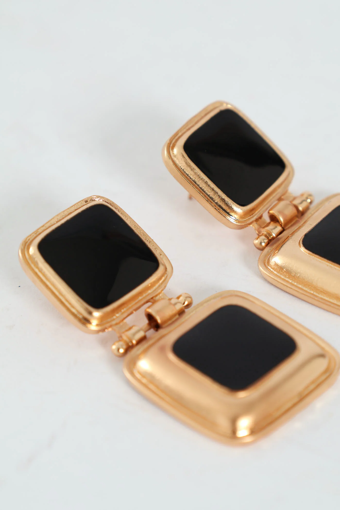 Square Statemenet Earring - Gold - Image 2