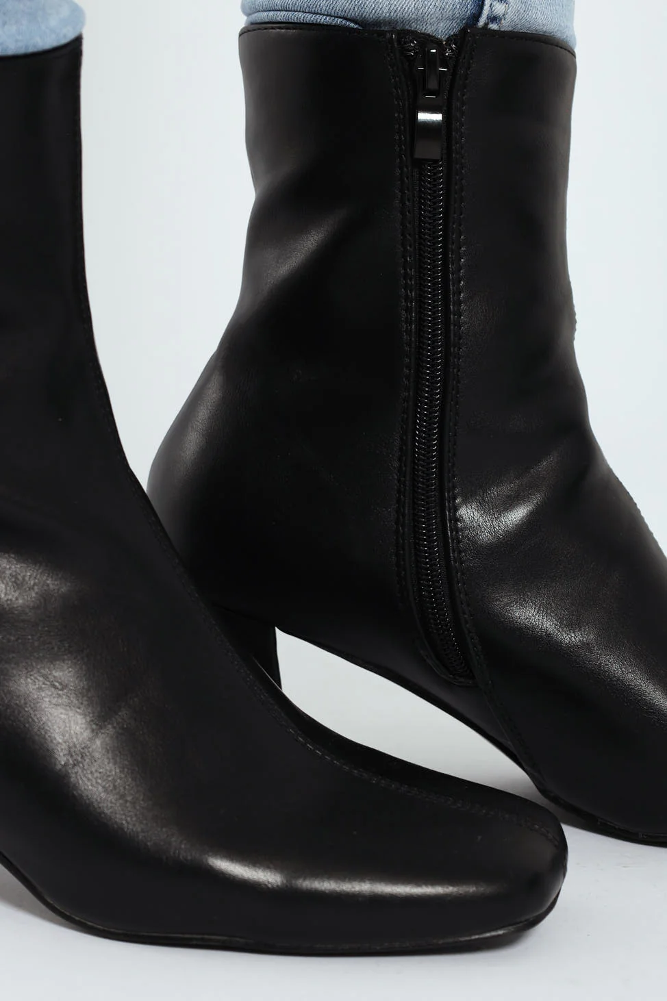 Square Toe Chelsea Boot - Black - Image 2