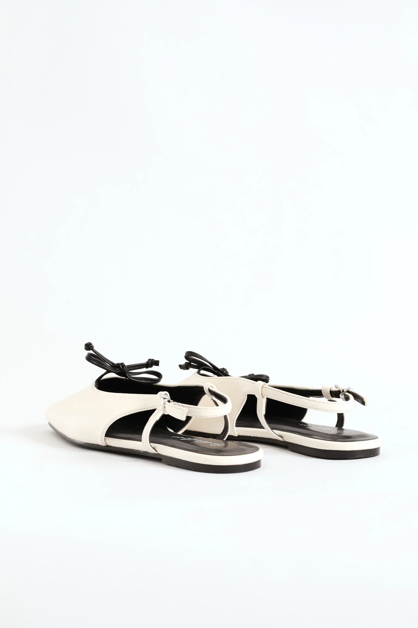 Square Toe Slingback Bow Mule - Black - Image 3