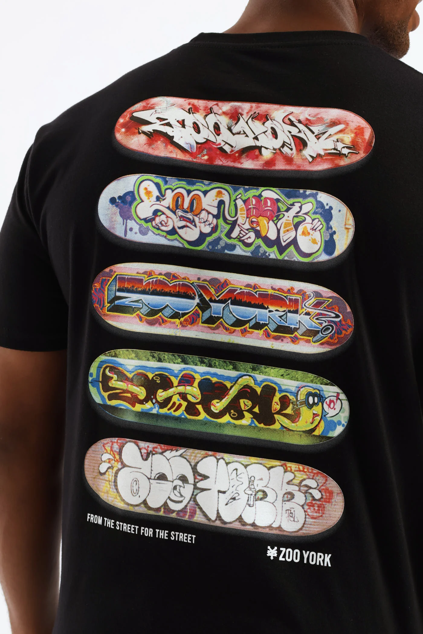 Stacked Board Tee - Black - Image 4