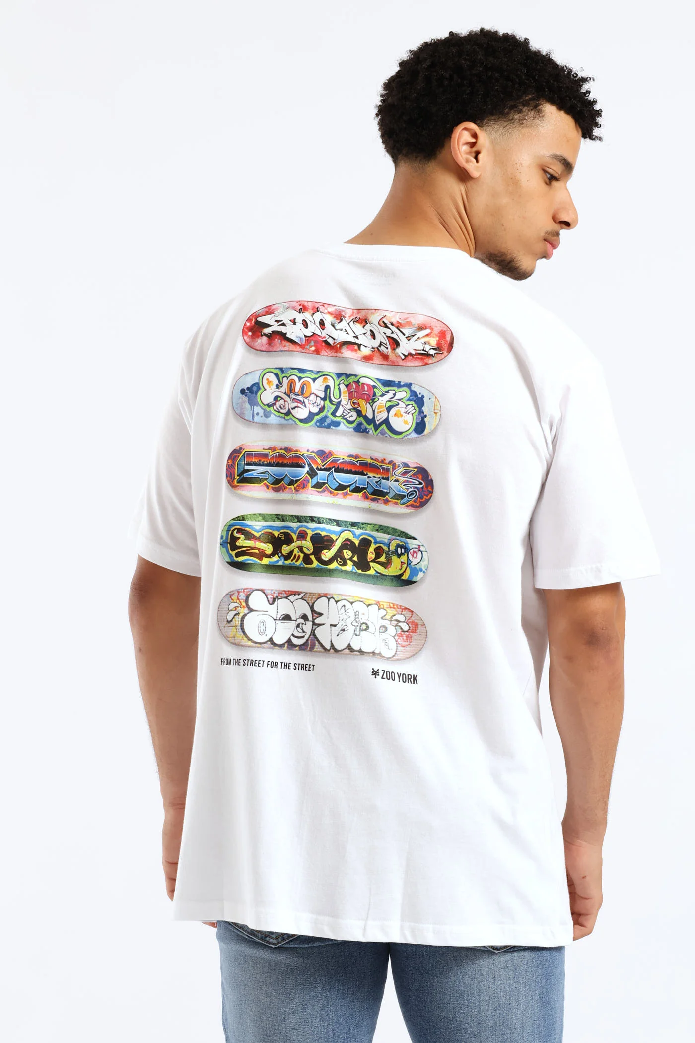 Stacked Board Tee - White - Image 2
