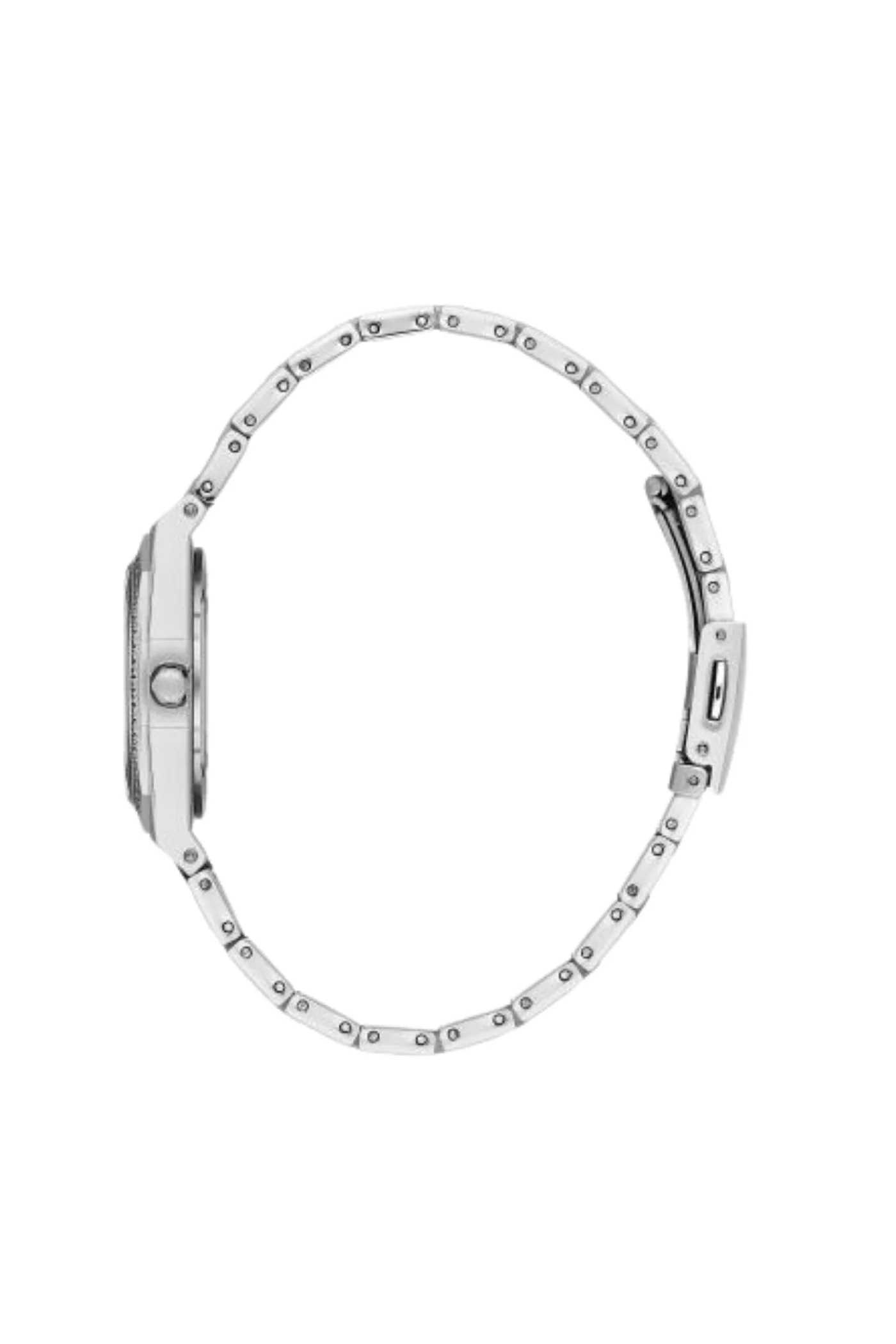 Stainless Steel Case Silver Dial Bracelet Watch - Silver - Image 2