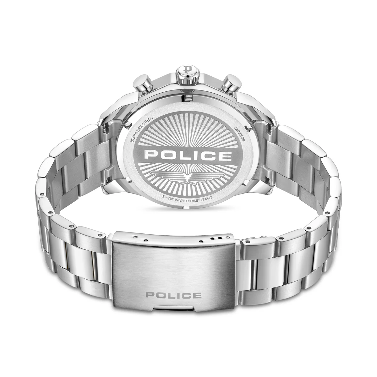 Stainlesss Steel Case & Blue Dial Watch With Stainless Steel Bracelet Strap - Image 3