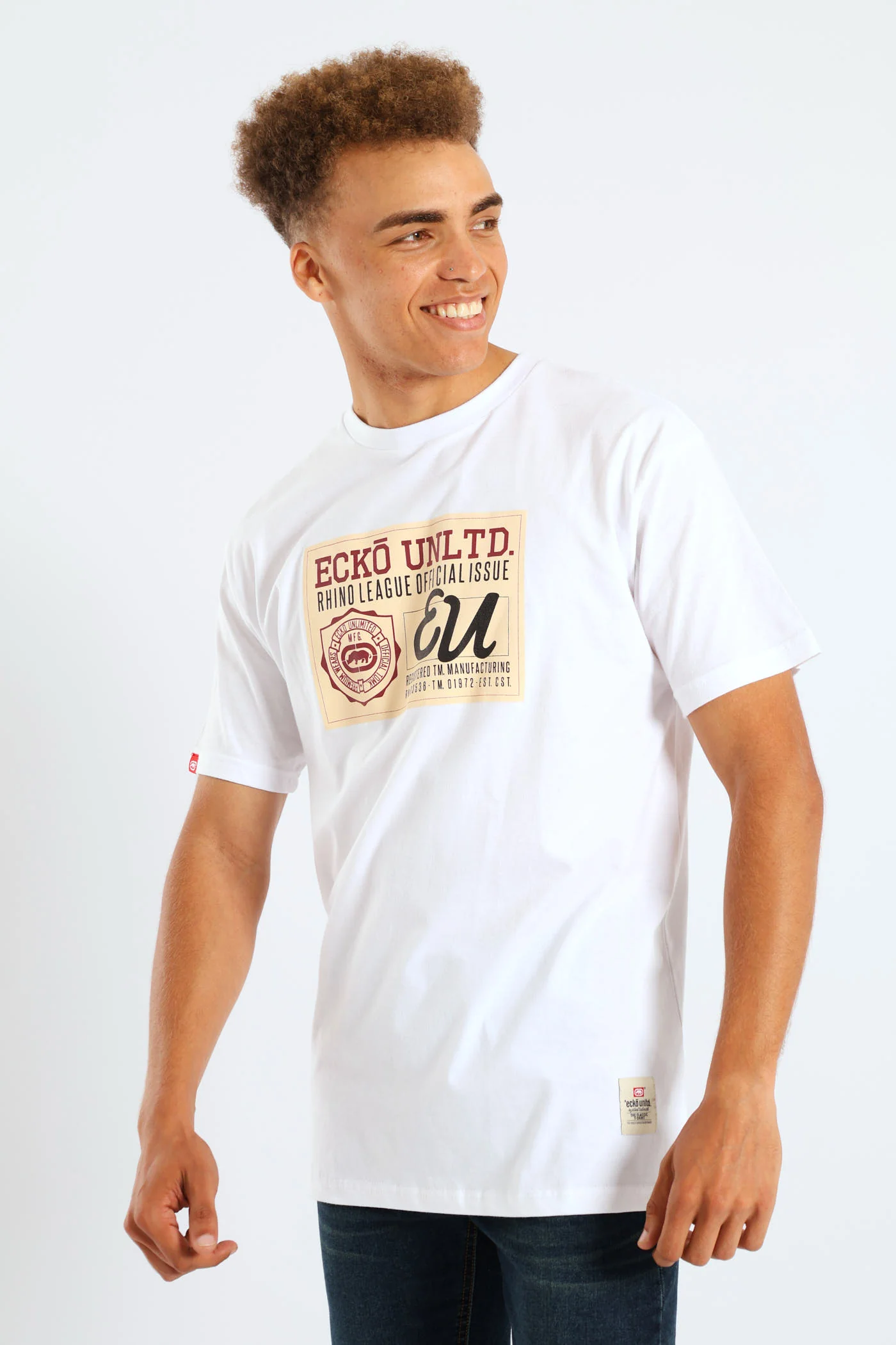 Stamp Tee - White - Image 3