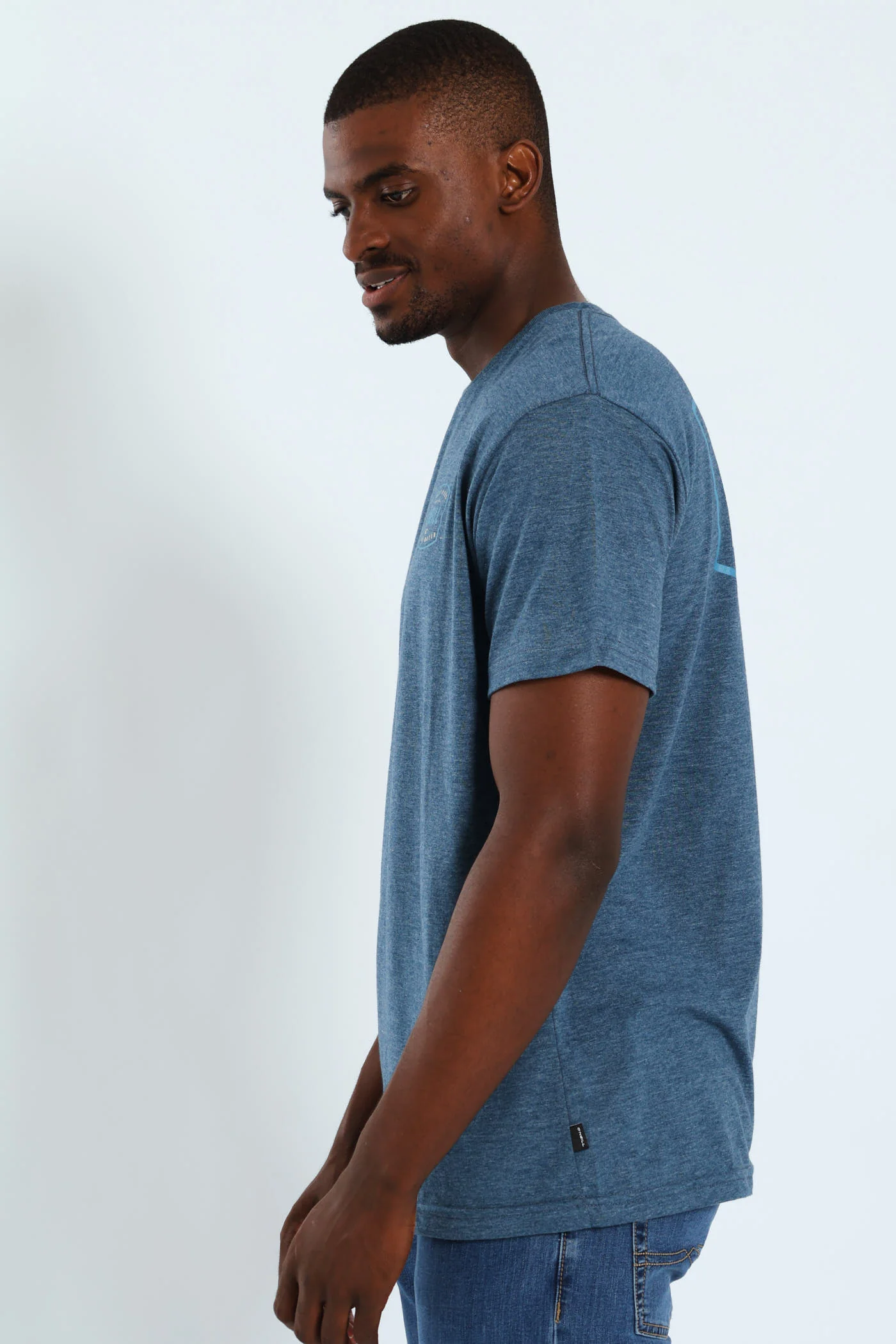Stamped Tee - Blue - Image 3