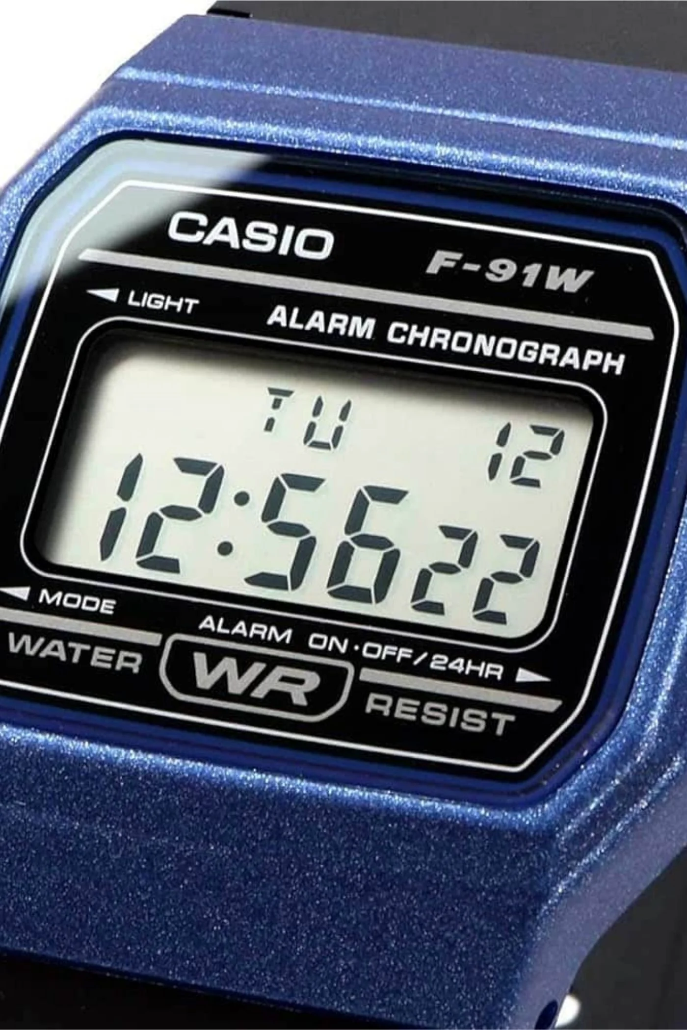 Standard Digital Blue Case Watch - Black - Image 2
