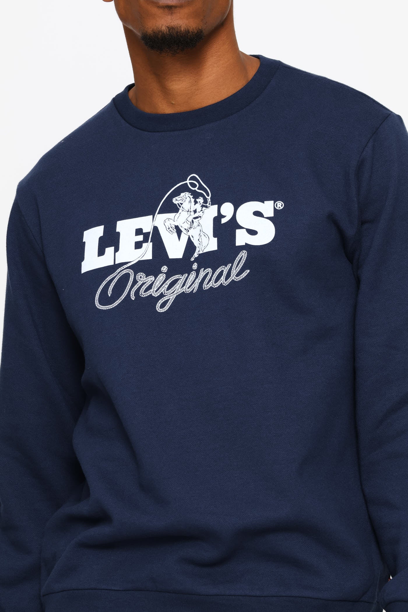 Standard Graphic Crew Top - Navy - Image 2