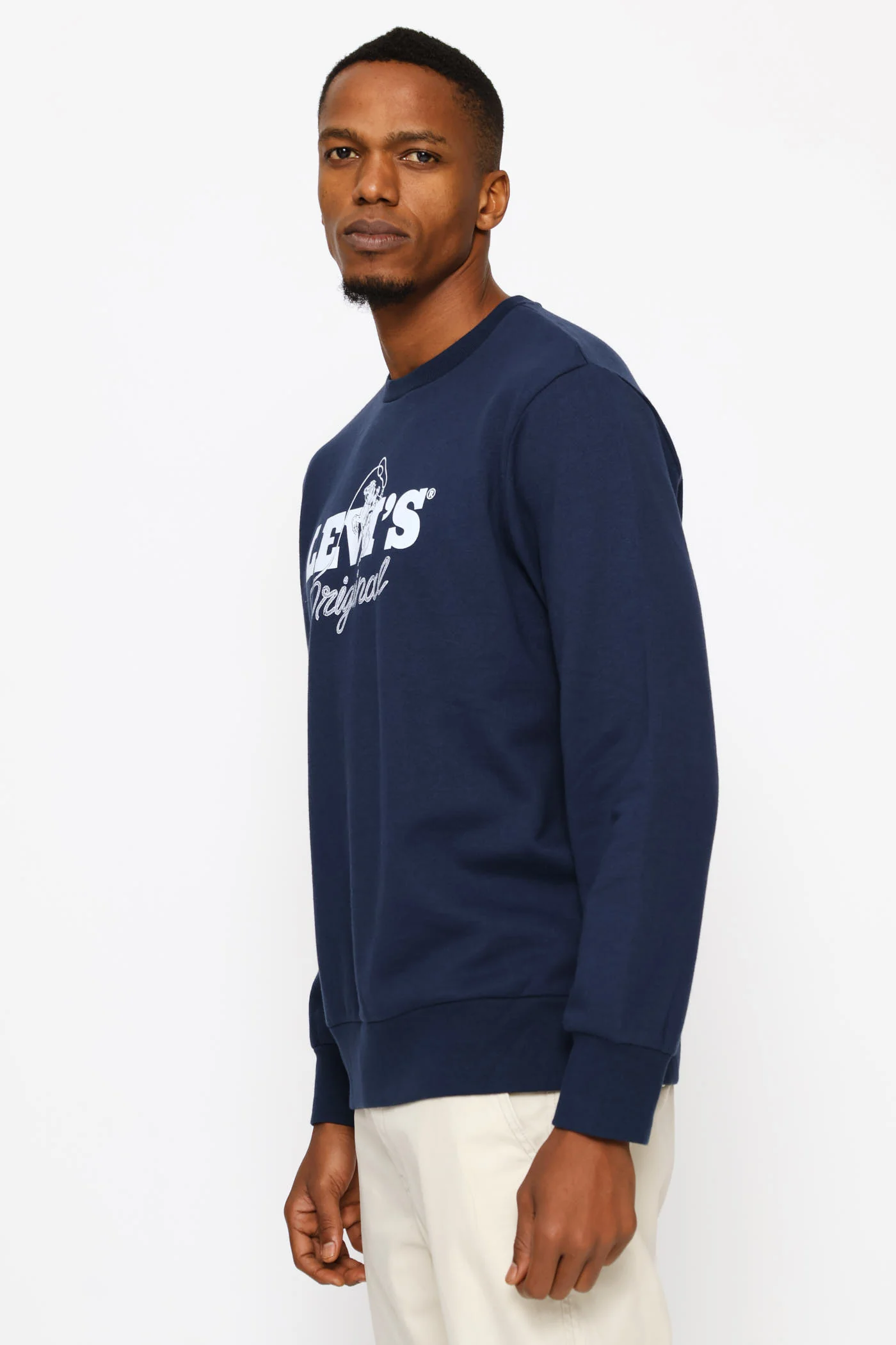 Standard Graphic Crew Top - Navy - Image 3