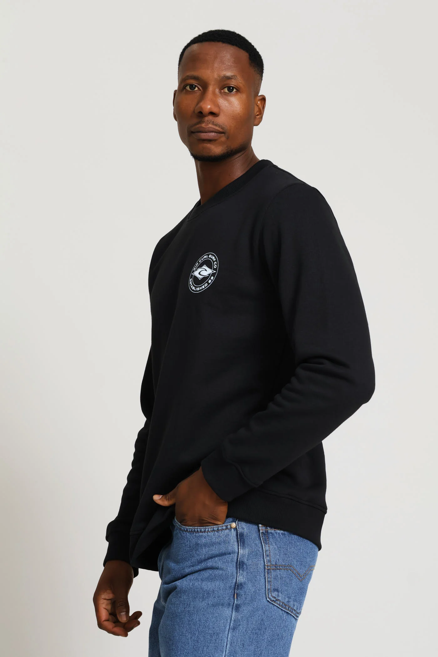 Stapler Crew Top - Black - Image 3