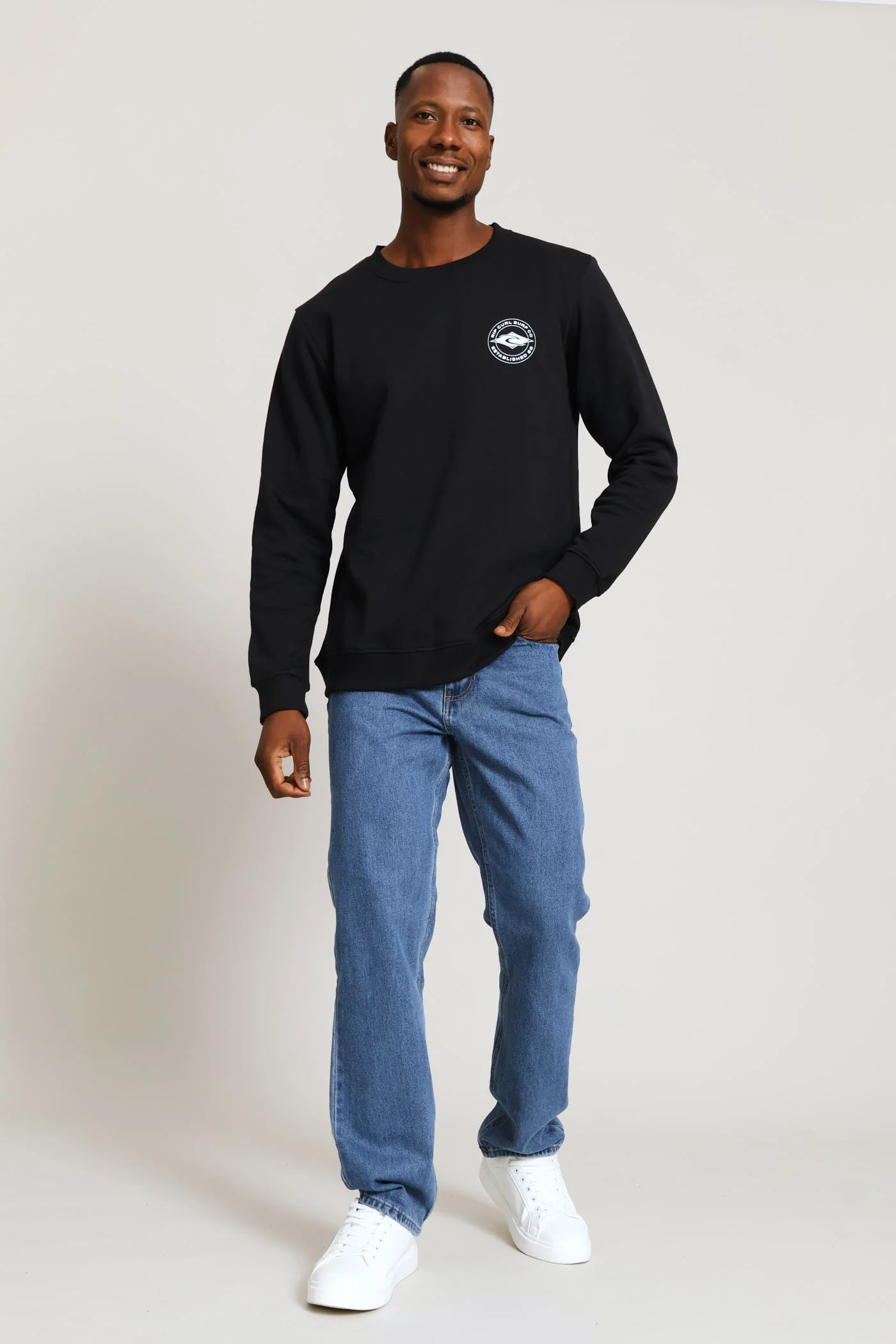 Stapler Crew Top - Black - Image 6