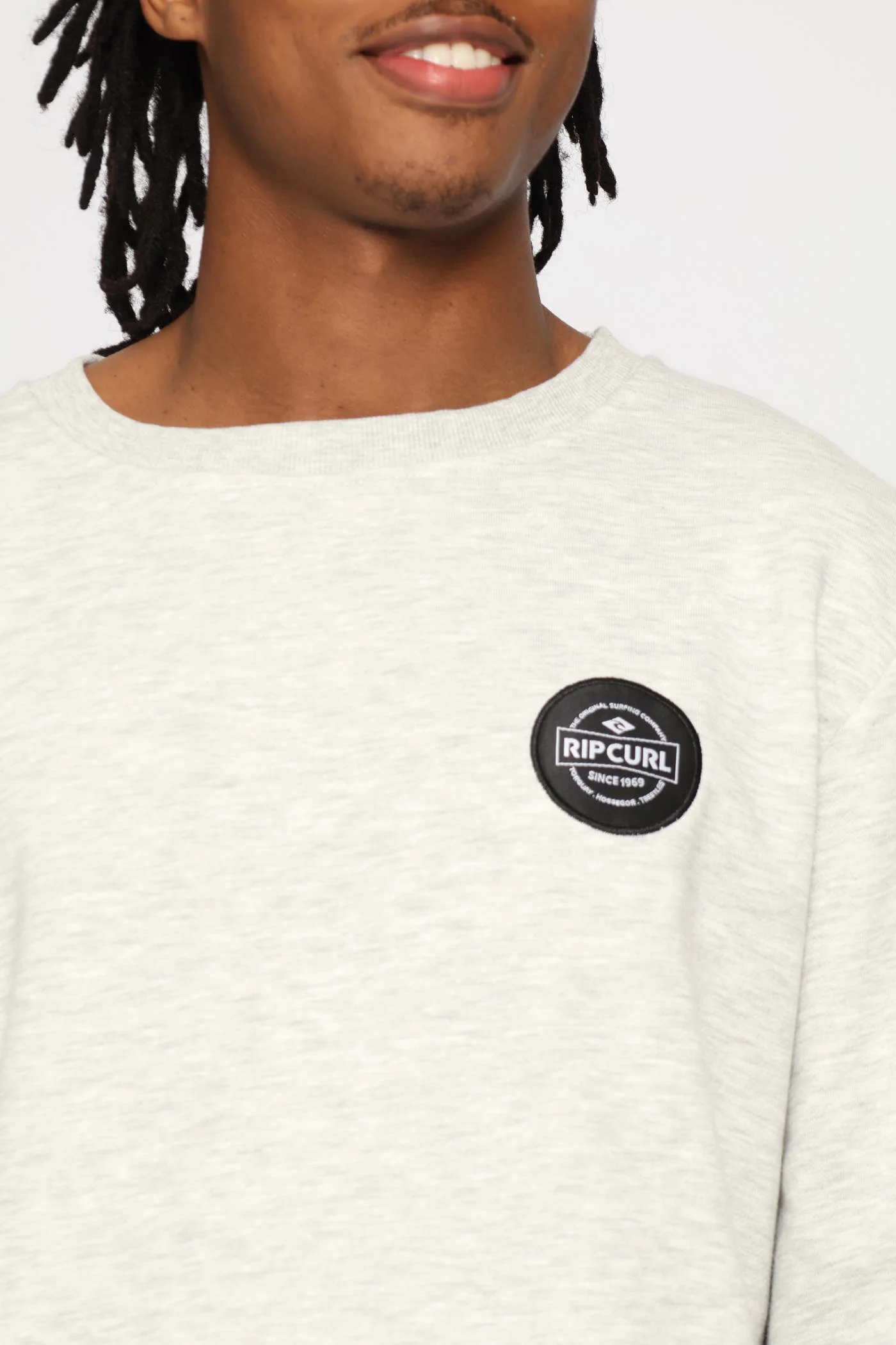 Stapler Patch Crew Top - Grey - Image 2