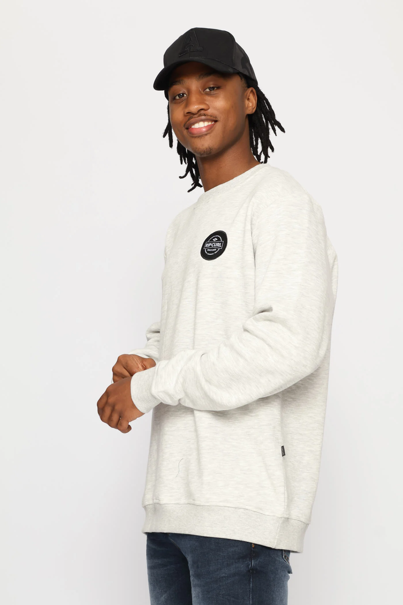 Stapler Patch Crew Top - Grey - Image 4