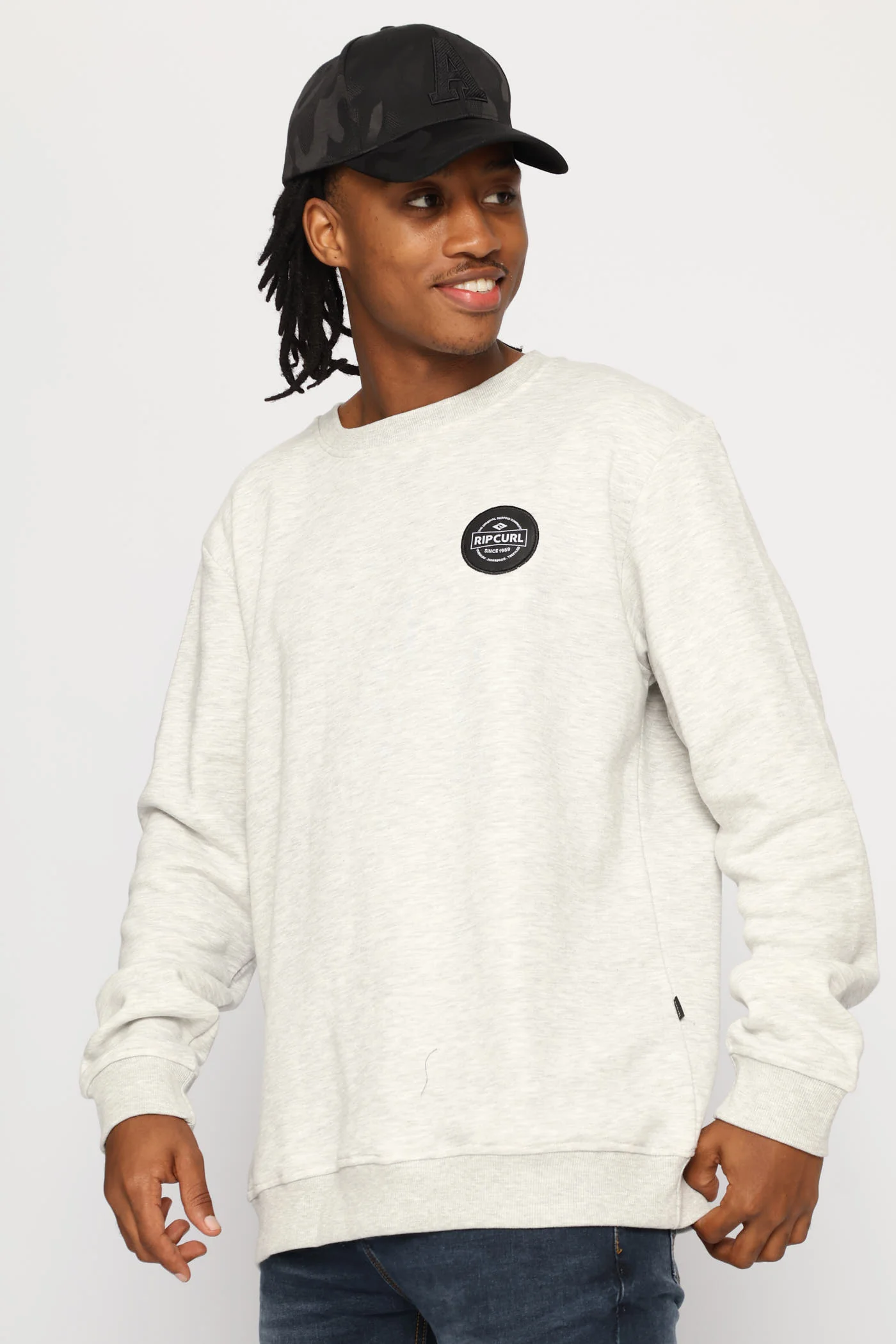 Stapler Patch Crew Top - Grey - Image 5