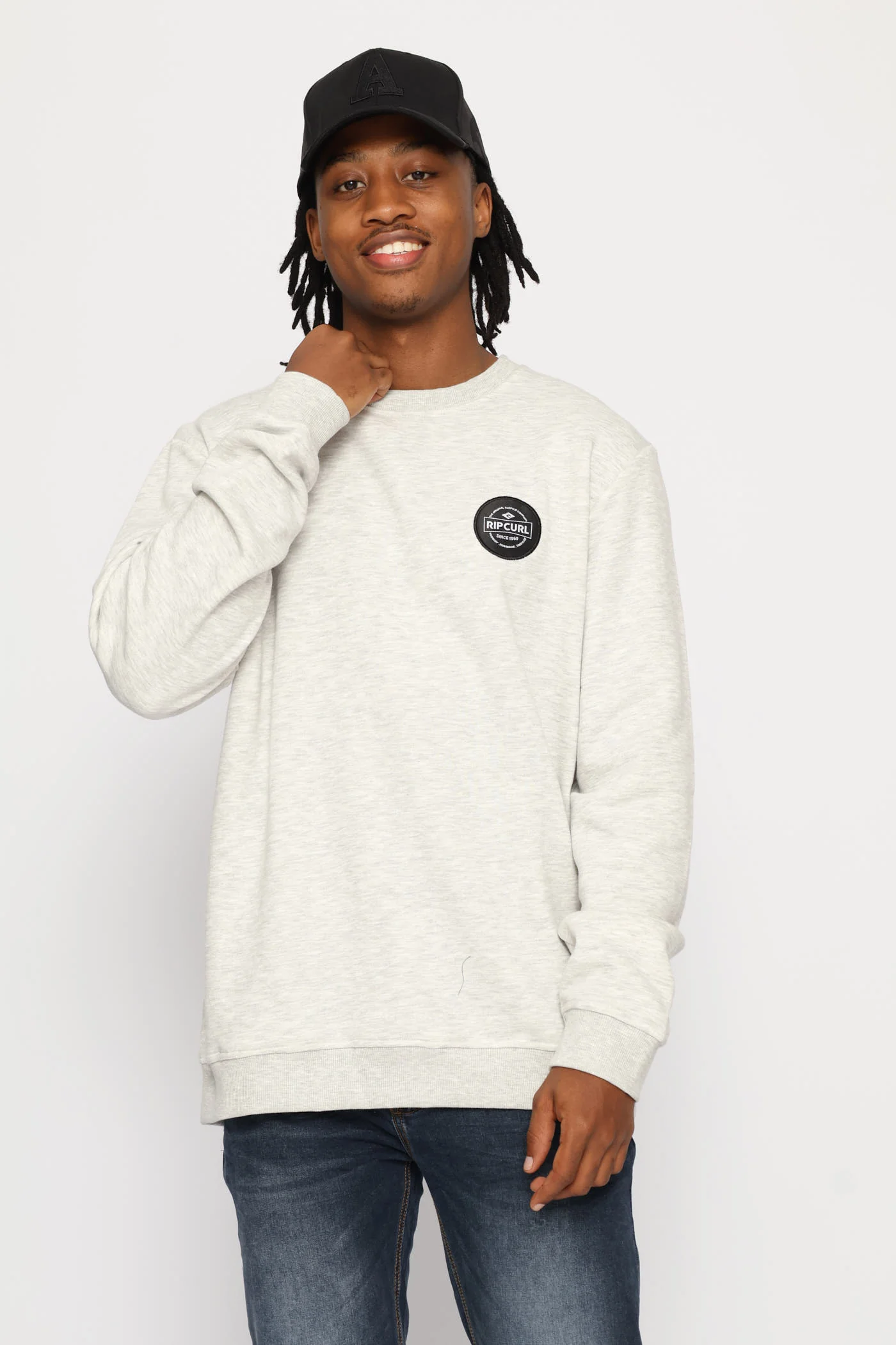 Stapler Patch Crew Top - Grey - Image 6