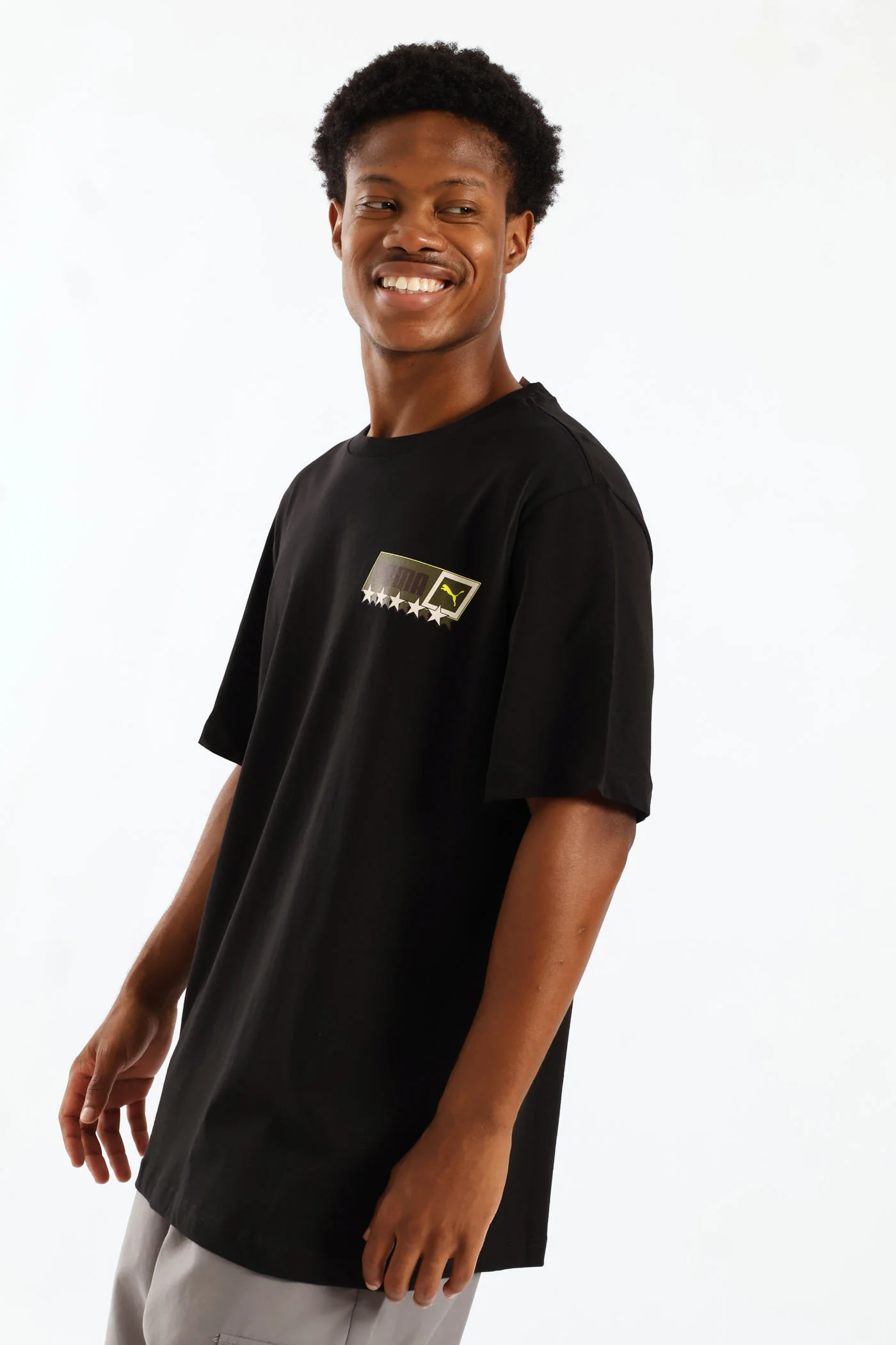 Star Logo Graphic Tee - Black - Image 4