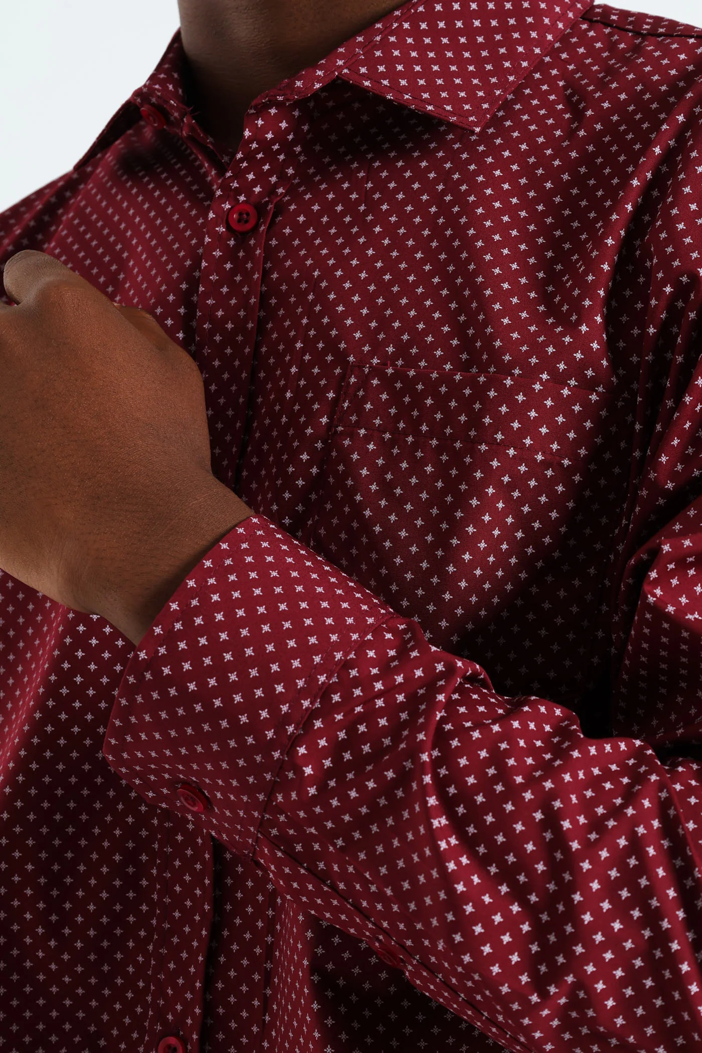 Star Shirt - Burgundy - Image 5