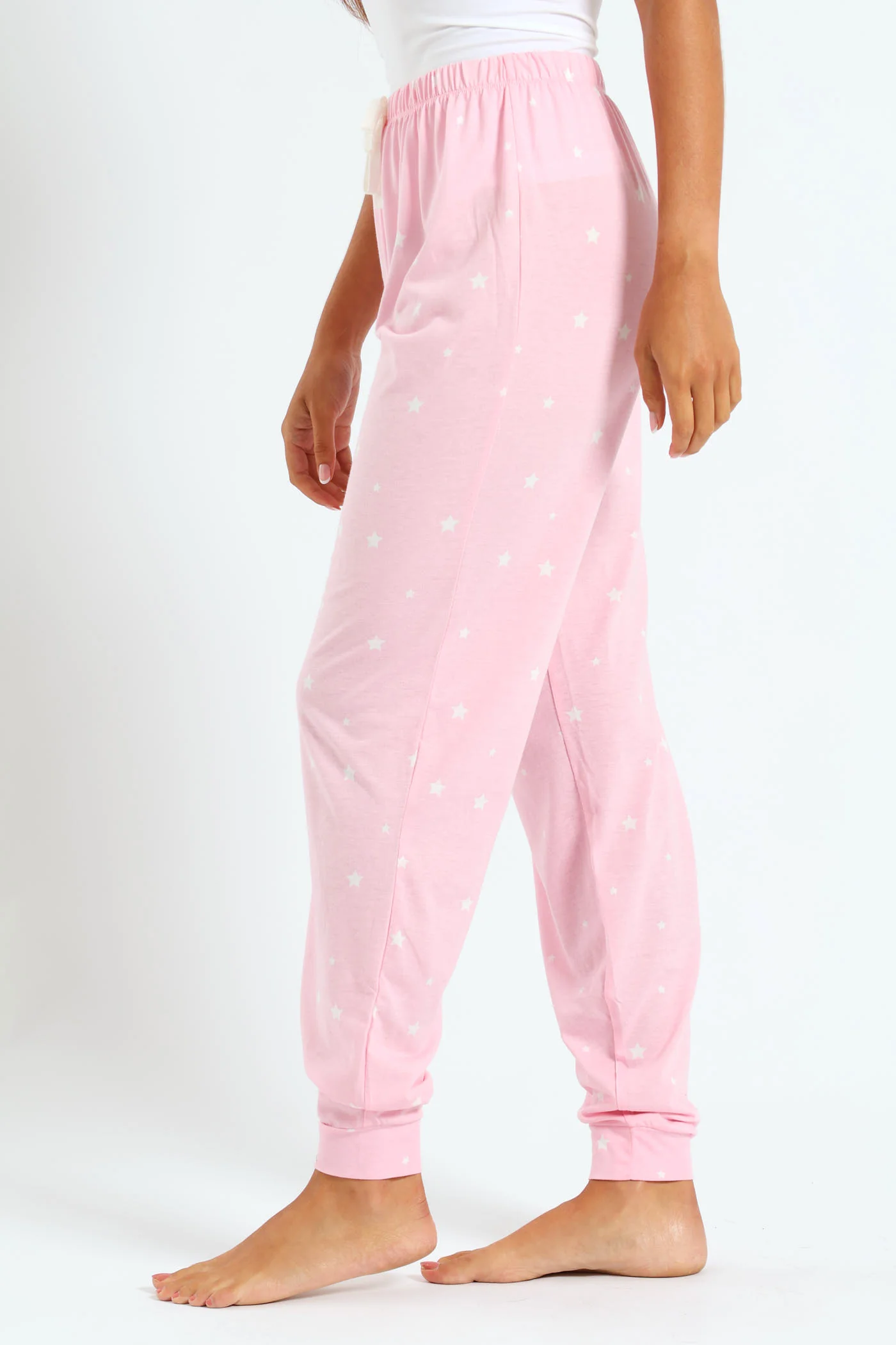 Stars Knit Jogger - Pink - Image 2