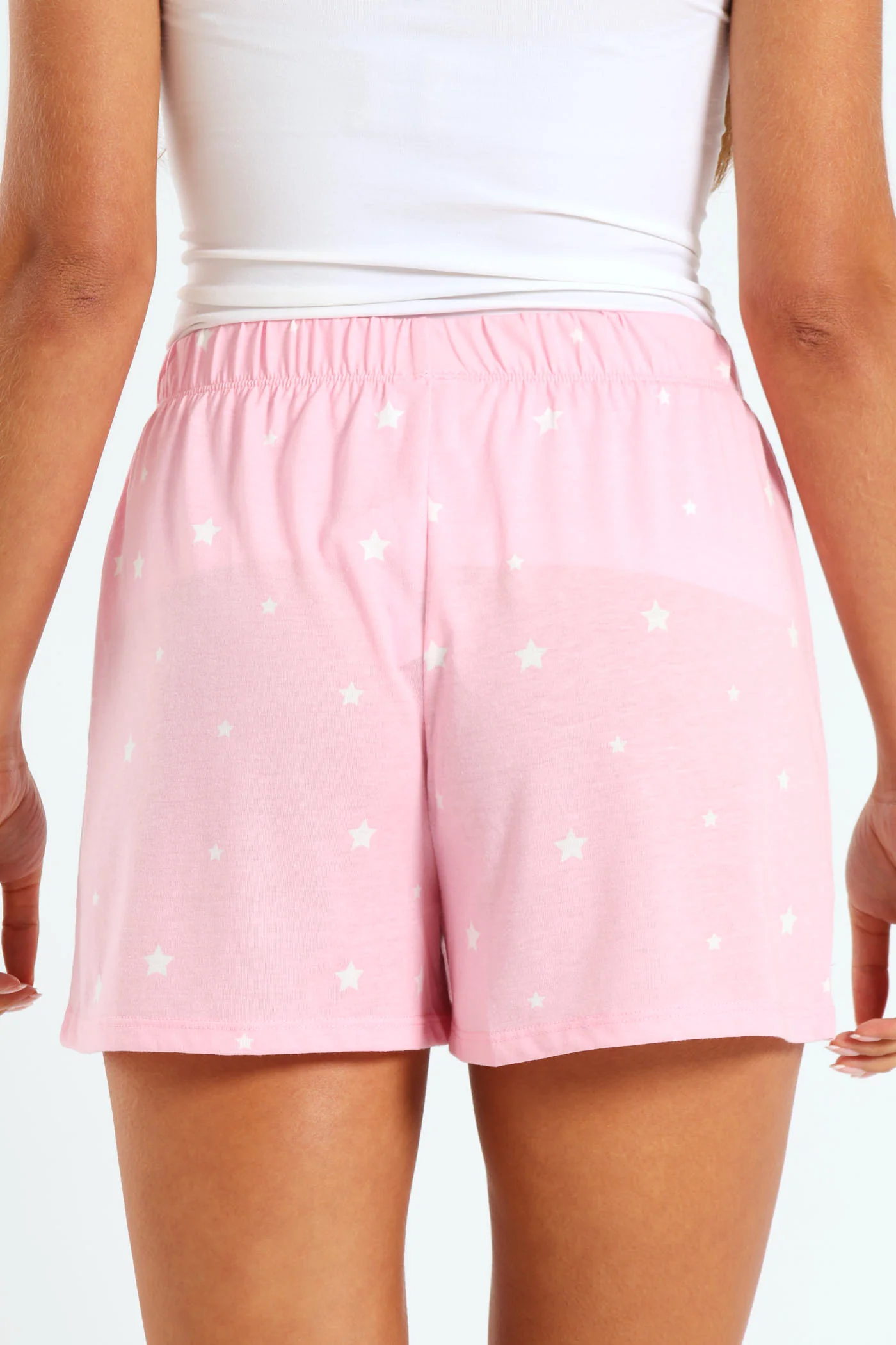 Stars Knit Shorts - Pink - Image 2