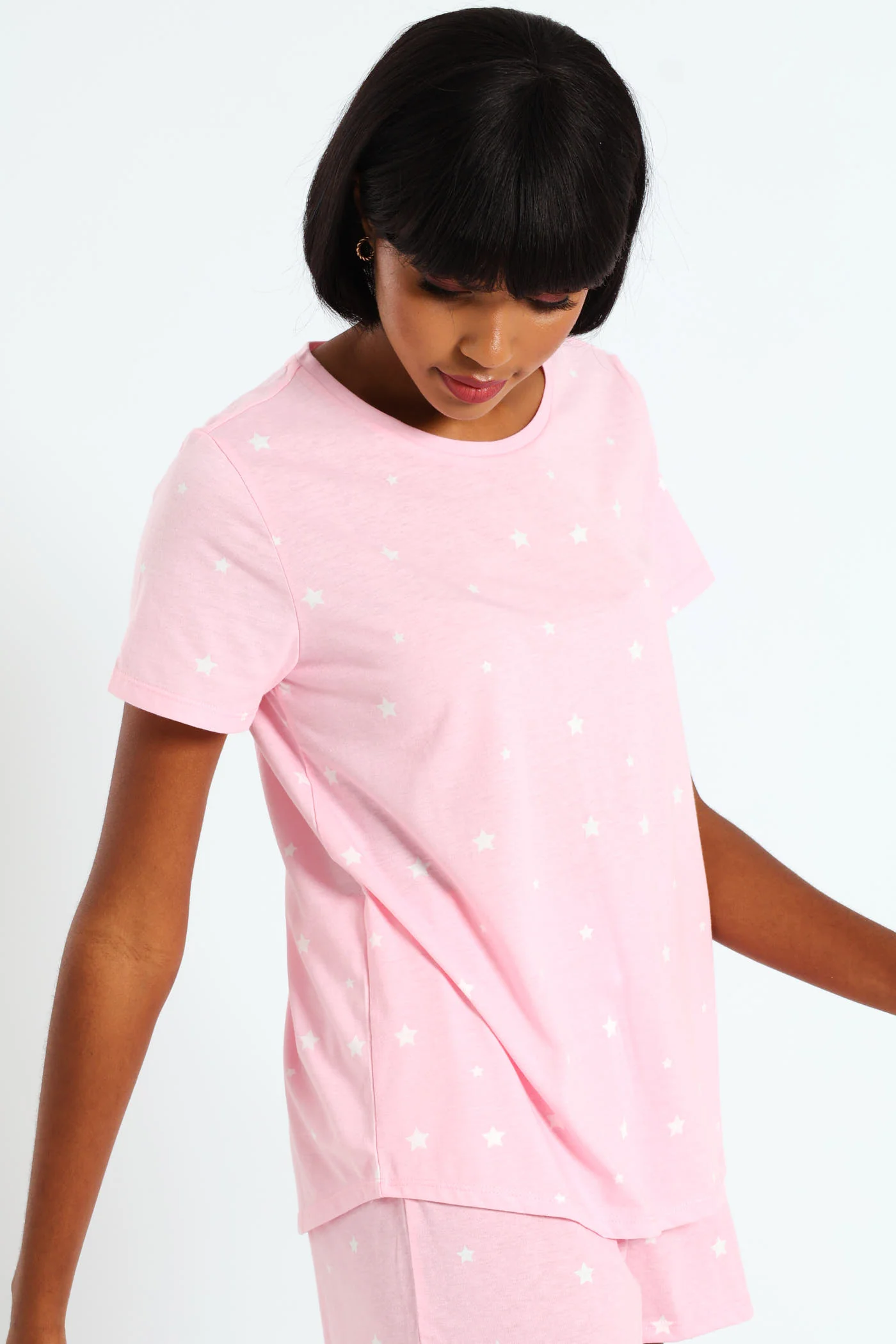 Stars Knit Tee - Pink - Image 2