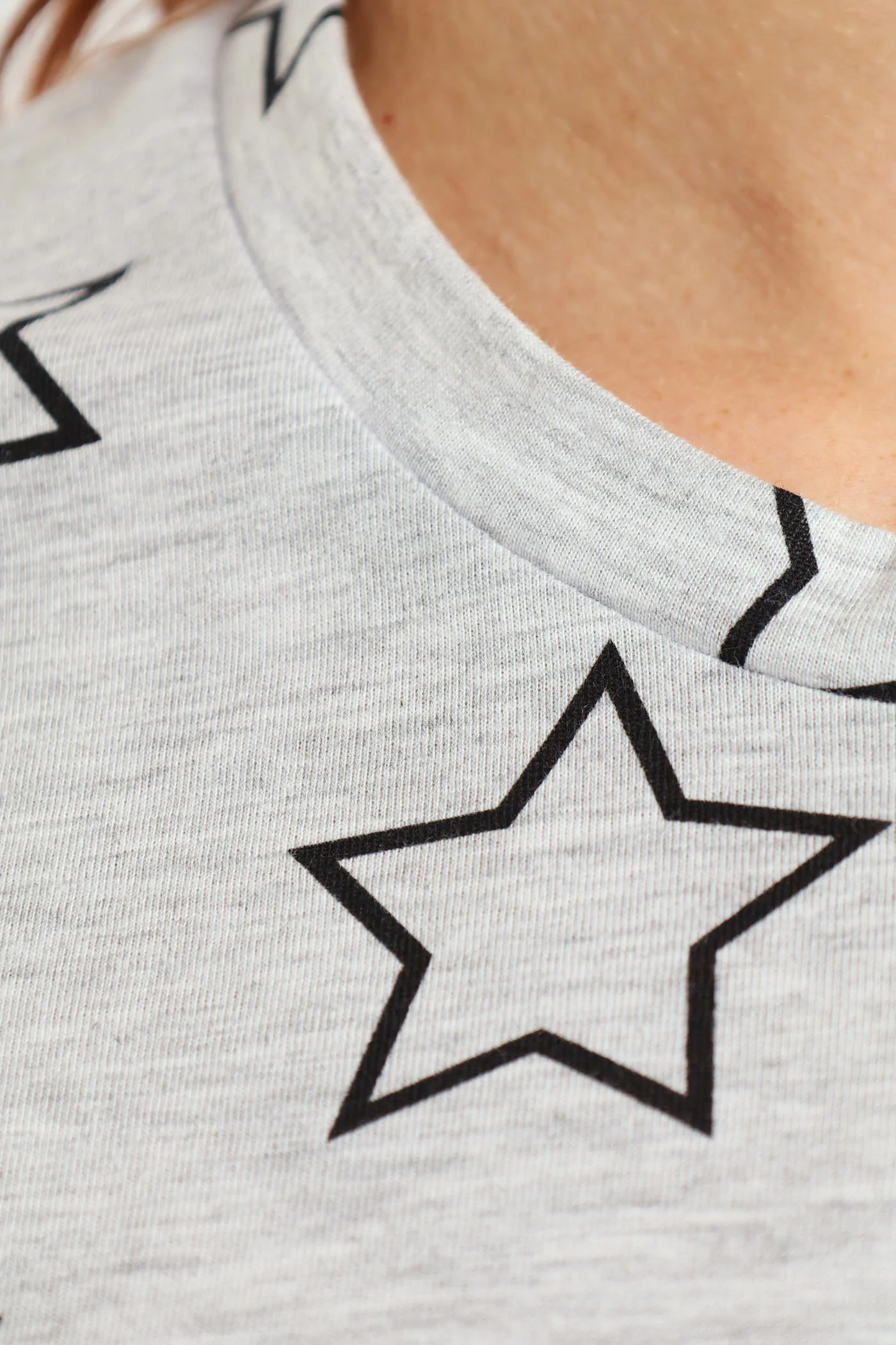 Stars Sleepshirt - Grey Melange - Image 5