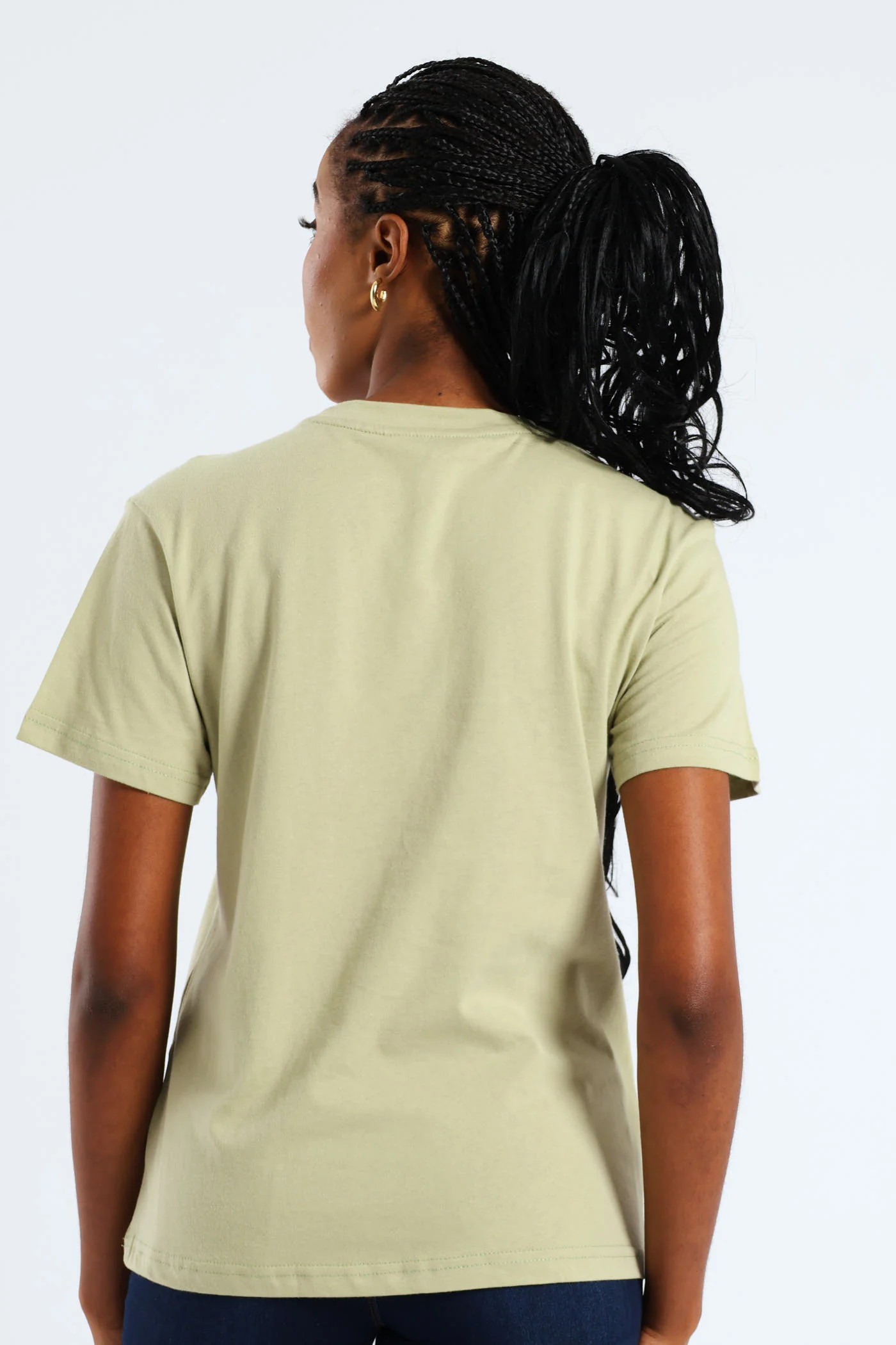 Stay Confident Paisley Frame Tee - Pistachio Green - Image 3