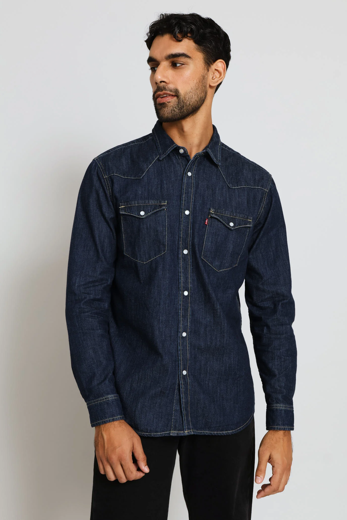 Std Za Classic Western Shirt - Indigo - Image 4