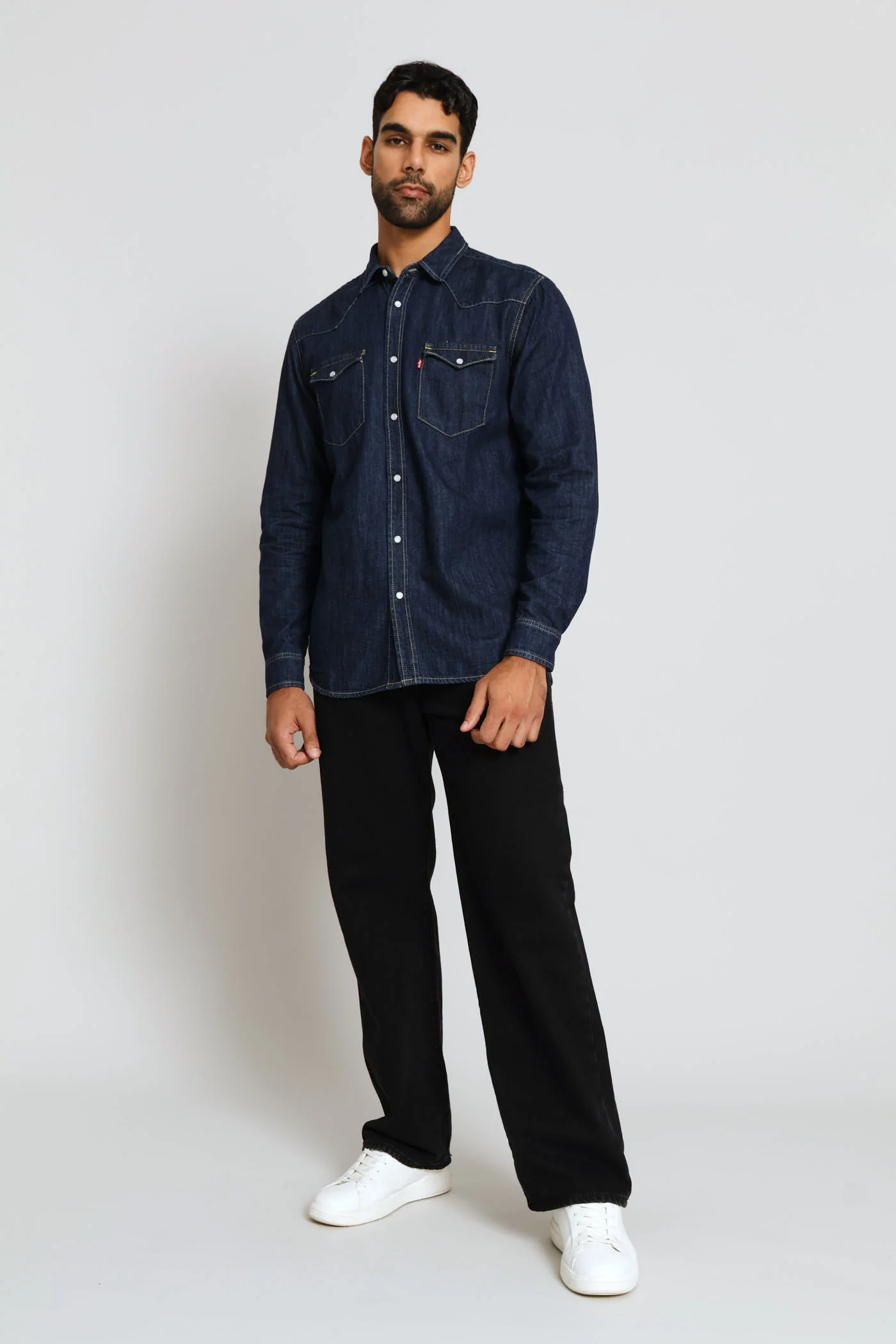 Std Za Classic Western Shirt - Indigo - Image 7
