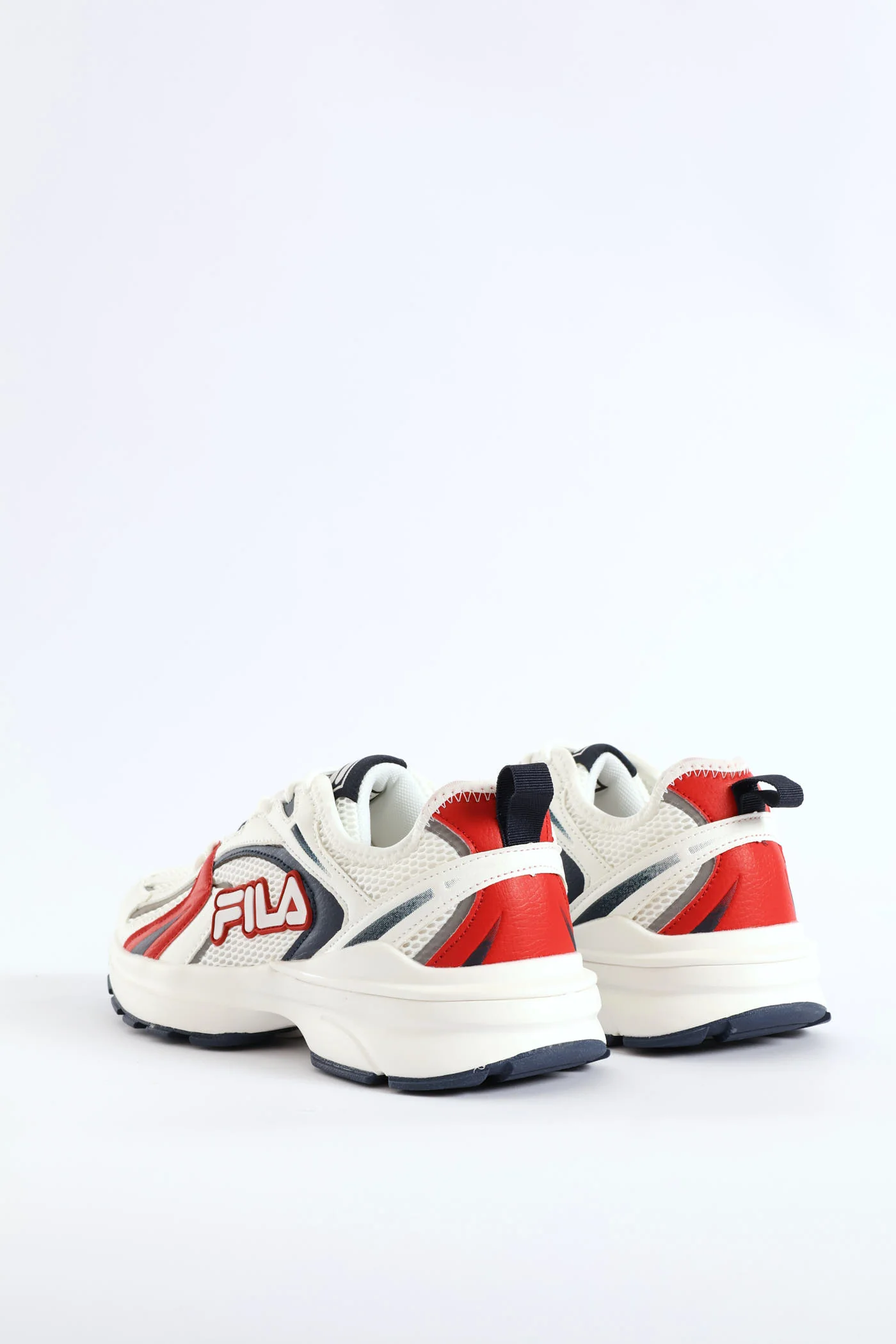 Stevie Lace Up Mesh Trainer - White/Navy - Image 4