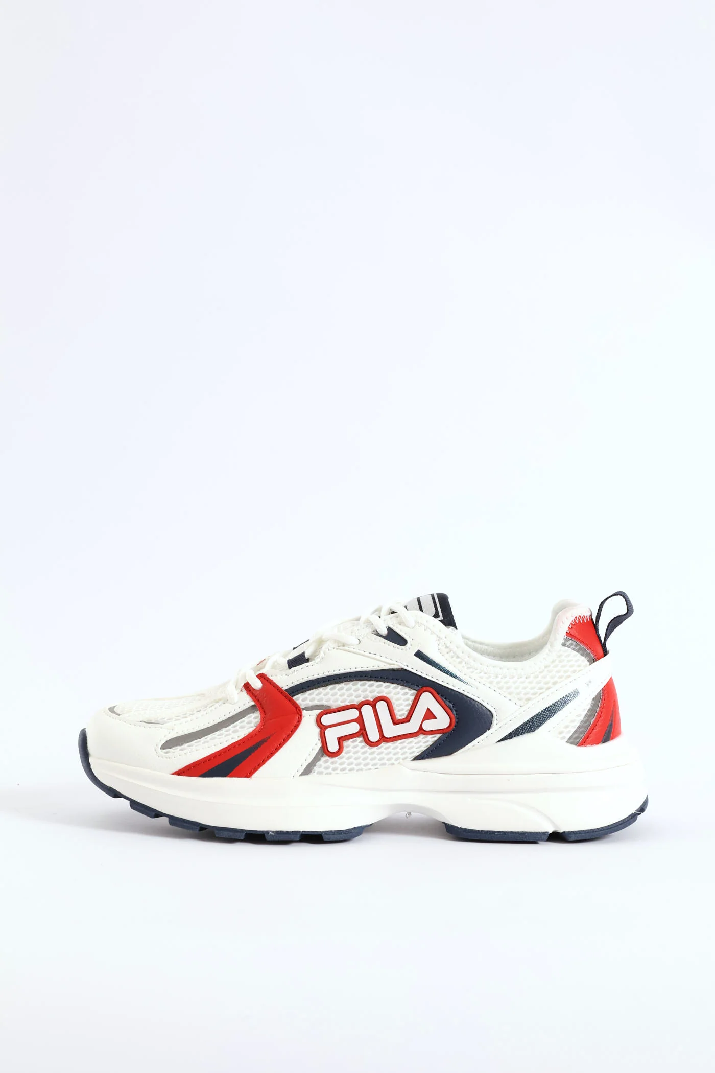 Stevie Lace Up Mesh Trainer - White/Navy - Image 6