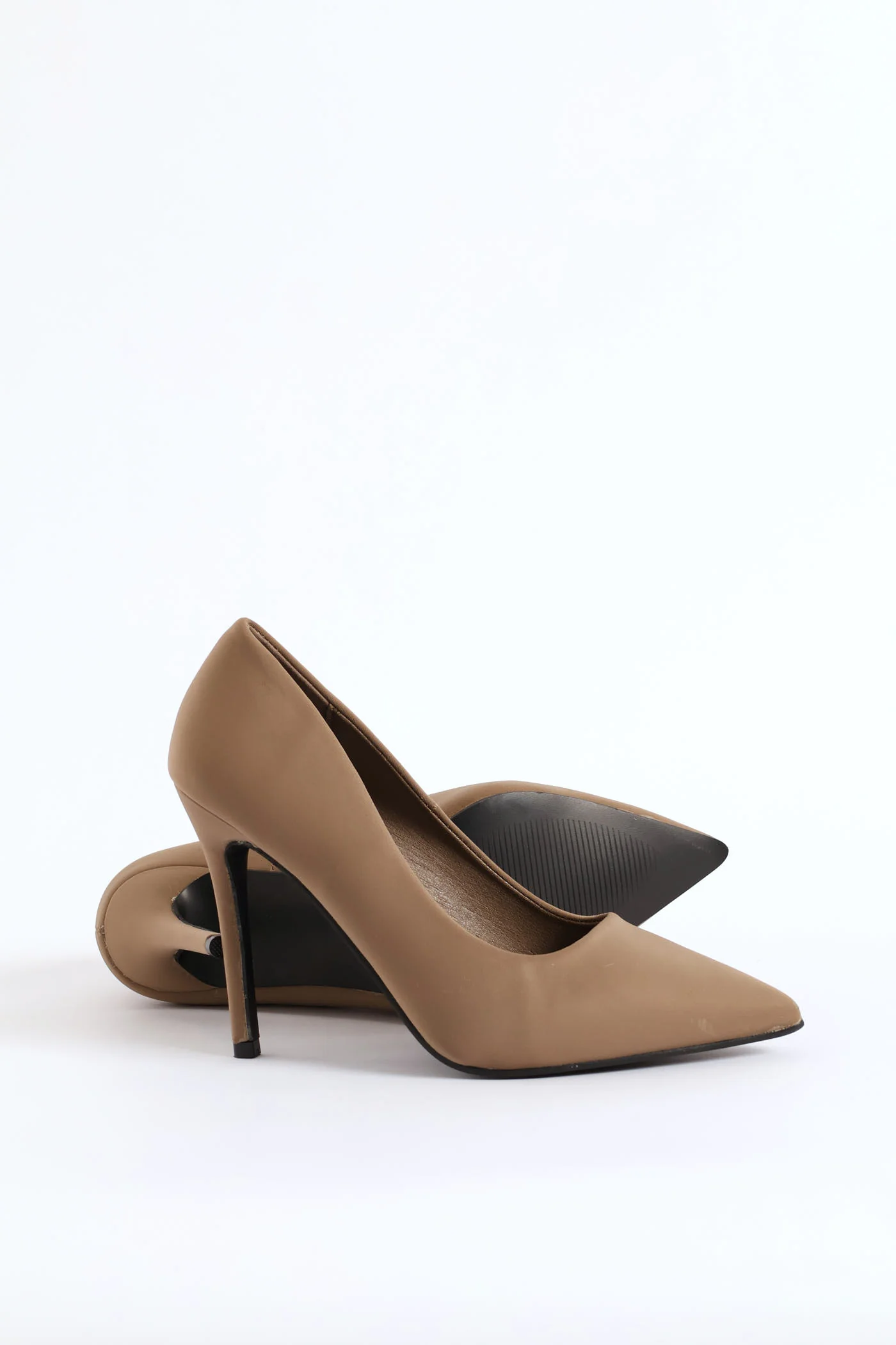 Stiletto Court Heel - Stone - Image 5