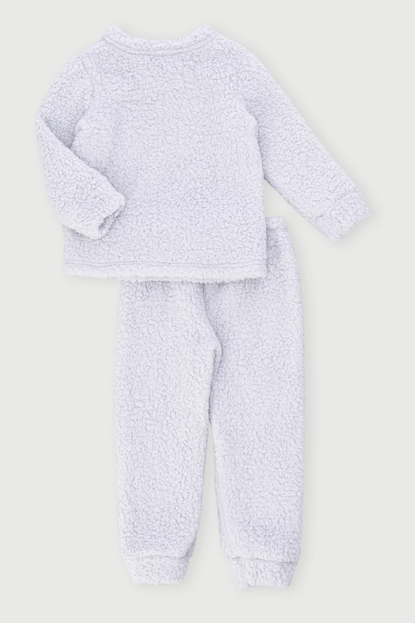 Pre-Boys Still Cool In My Pyjamas Sherpa Sleep Set - Grey - Image 2