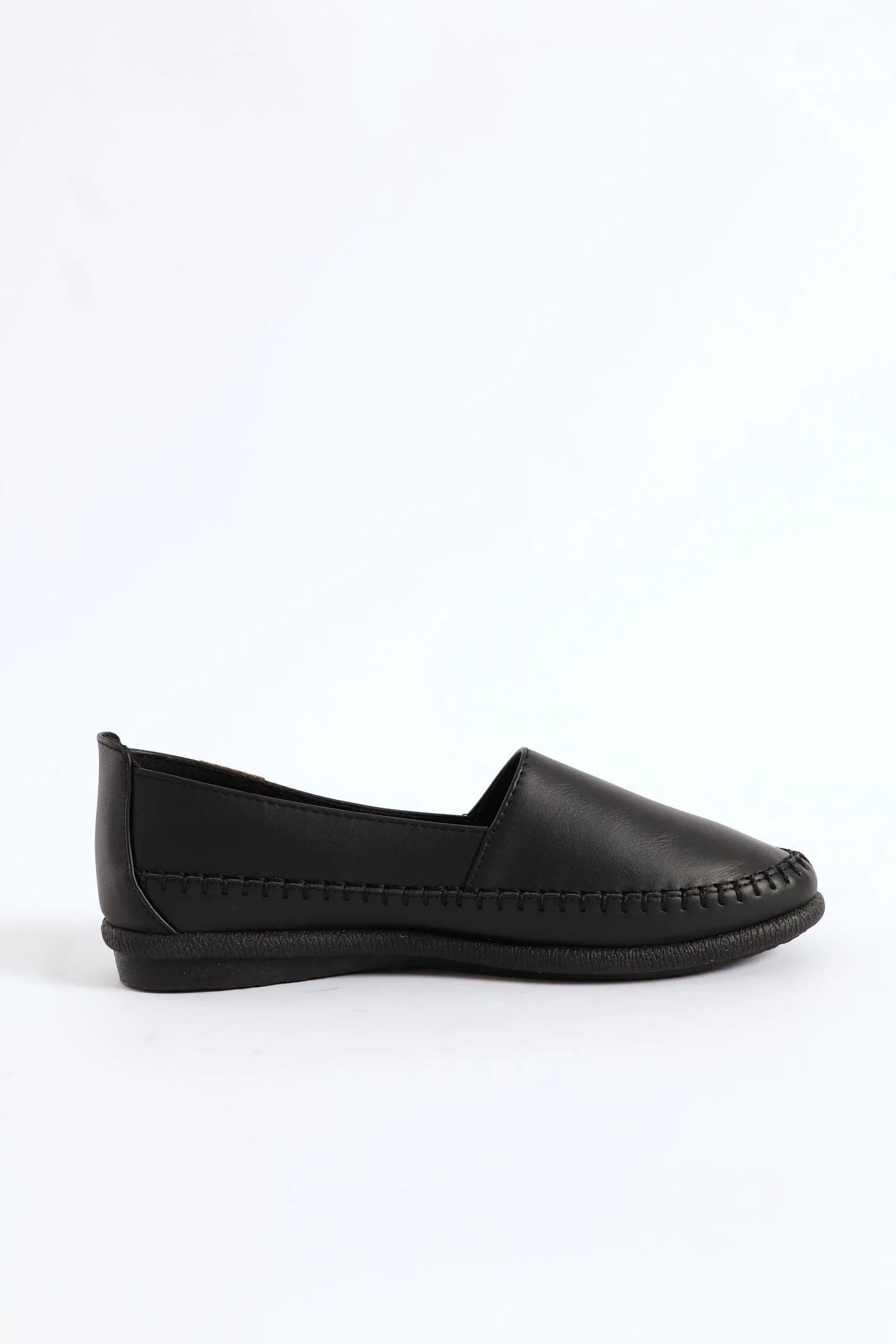 Stitched Detail Loafer - Black - Image 3